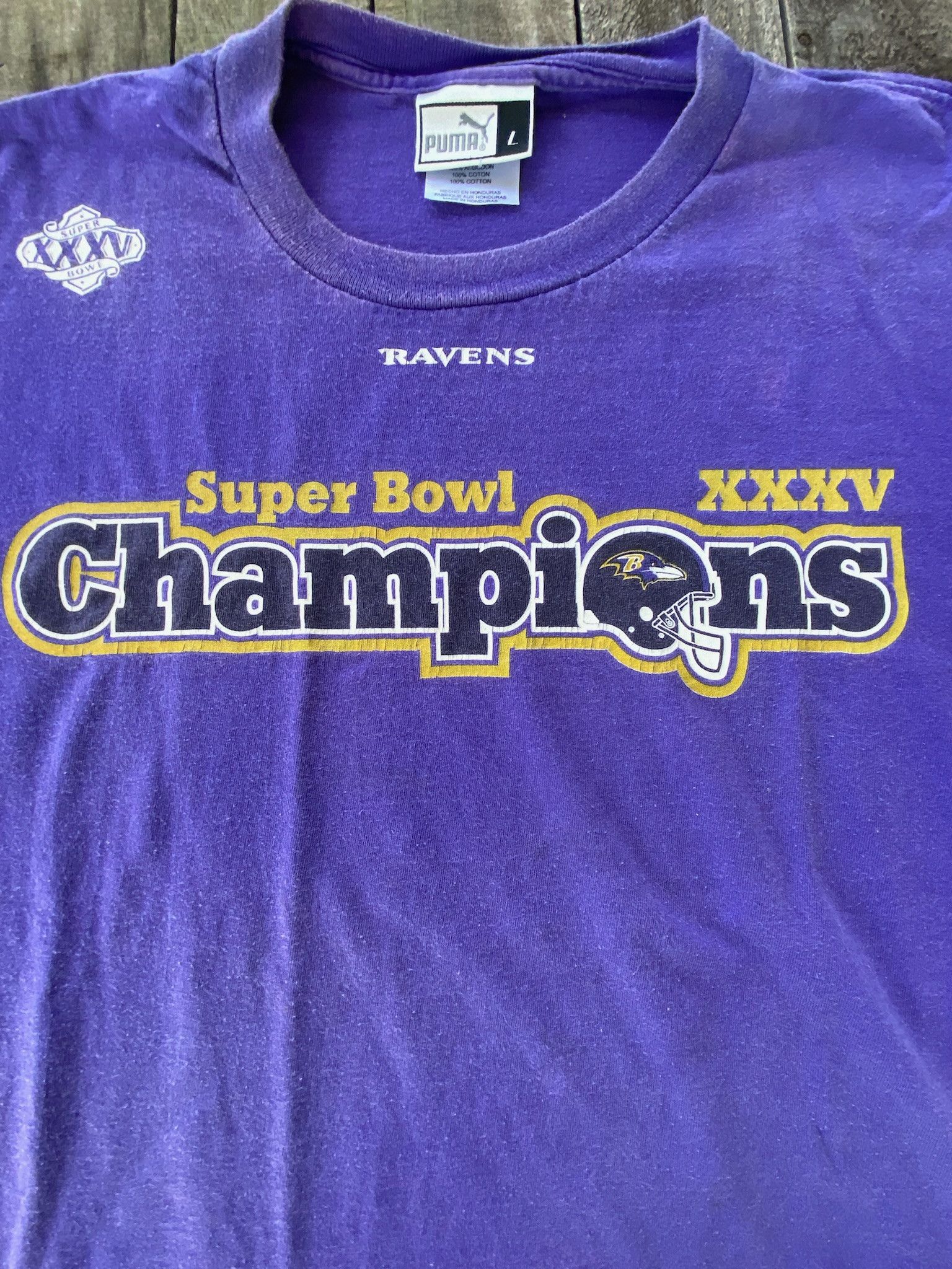 Puma Vintage Baltimore Ravens Super Bowl T-Shirt Size US L / EU 52-54 / 3 - 2 Thumbnail