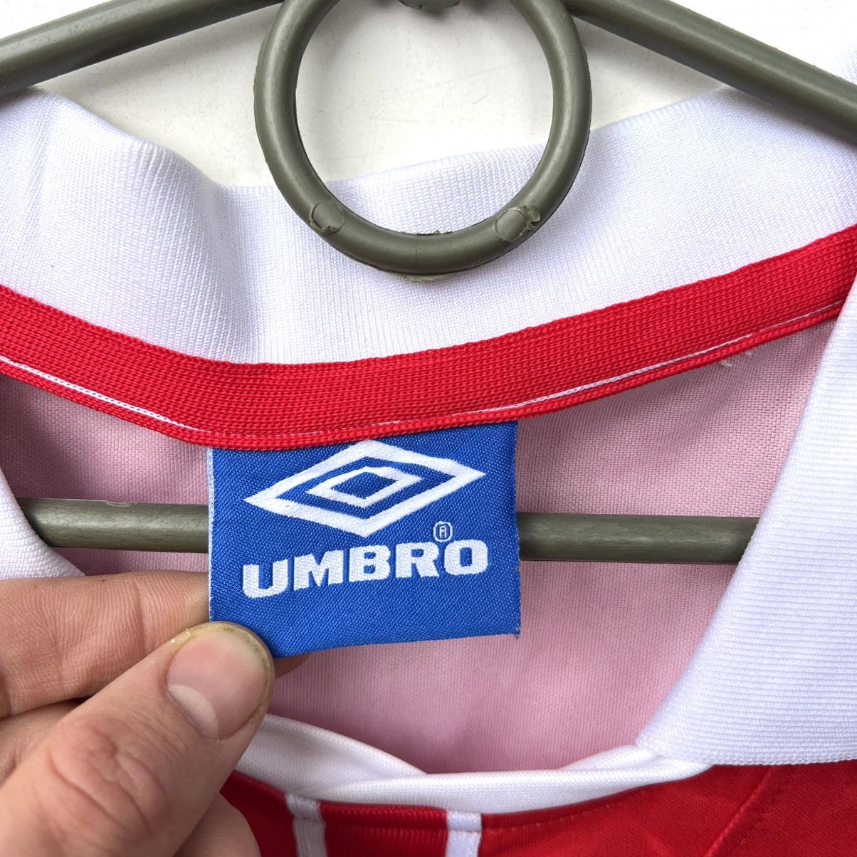 Umbro Vintage Ajax Netherlands football shirt 1998 1999 Adidas Size US L / EU 52-54 / 3 - 6 Thumbnail