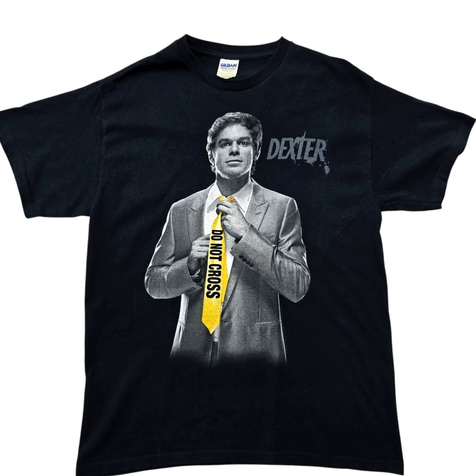 Gildan Gildan Unisex Dexter Morgan Black Graphic T-Shirt M Size US M / EU 48-50 / 2 - 2 Thumbnail