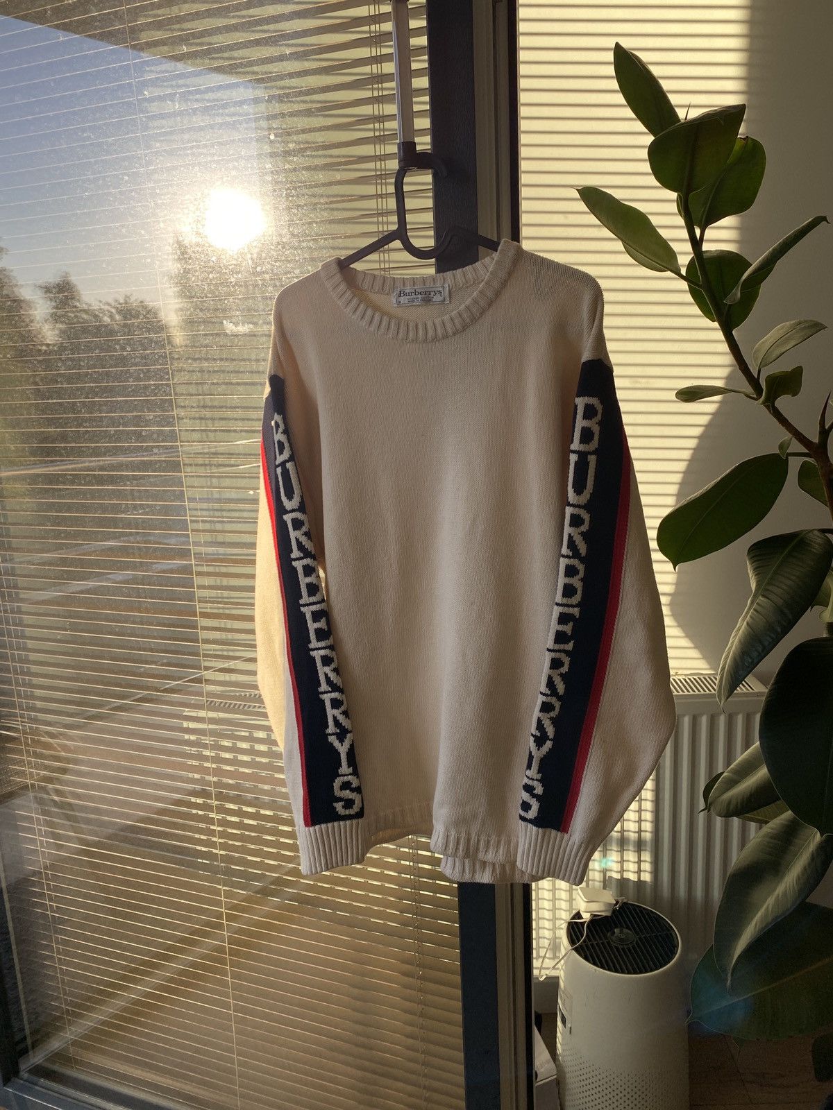 90s~ Burberry's LONDON knit sweater, men's size L, vintage / eaa449940