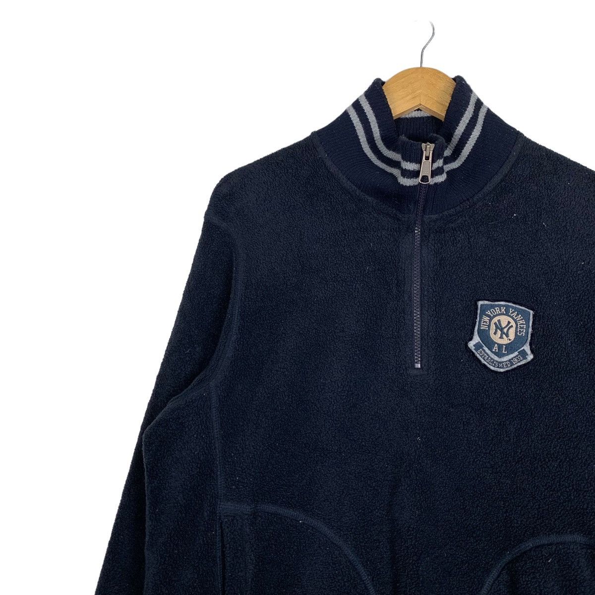 MLB MLB New York Yankees Half Zip Fleece Sweatshirt #0980-C43 Size US XL / EU 56 / 4 - 3 Thumbnail