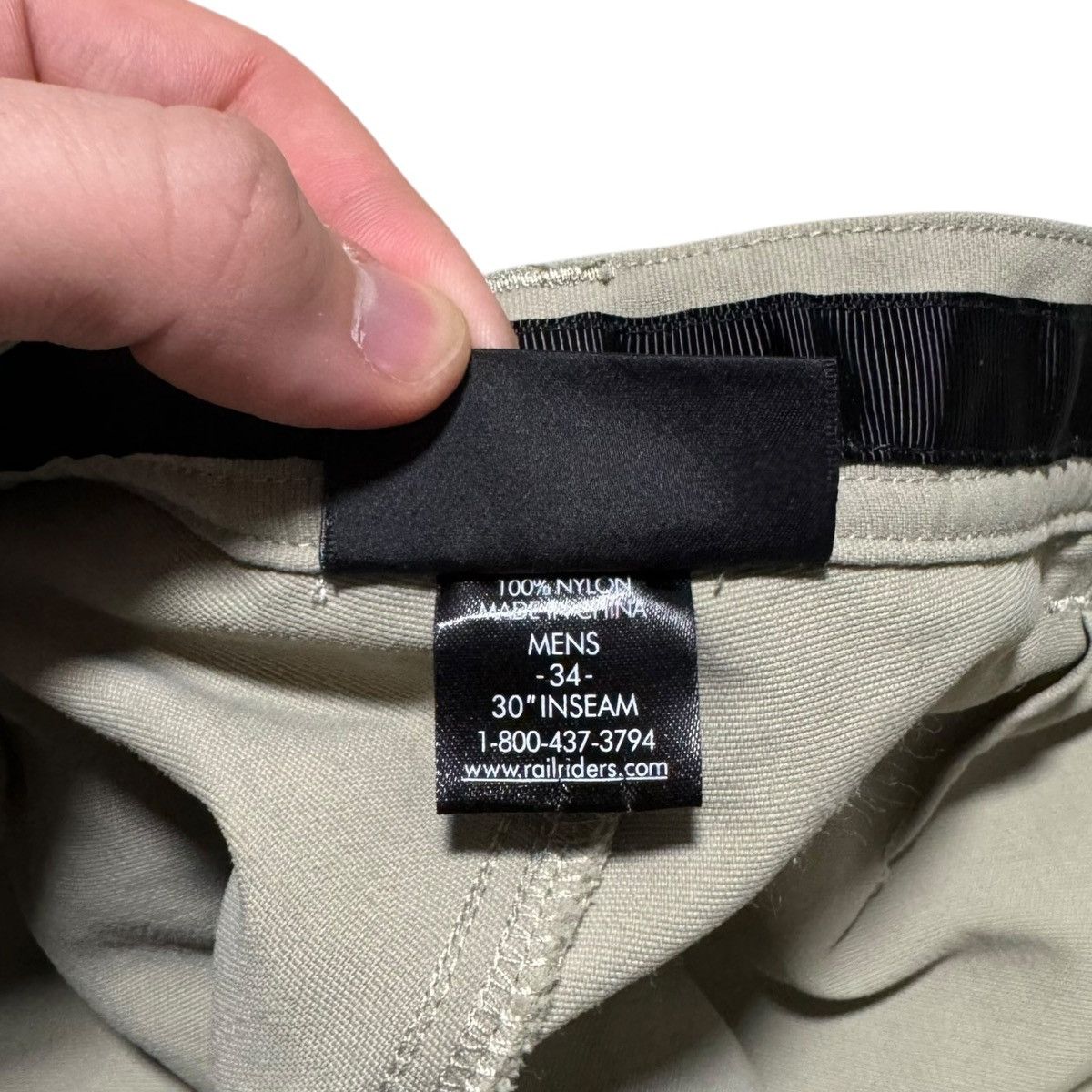 Other Rail Riders 100% Nylon Hiking Straight Leg Pants Men’s 34x30 Size US 34 / EU 50 - 5 Thumbnail