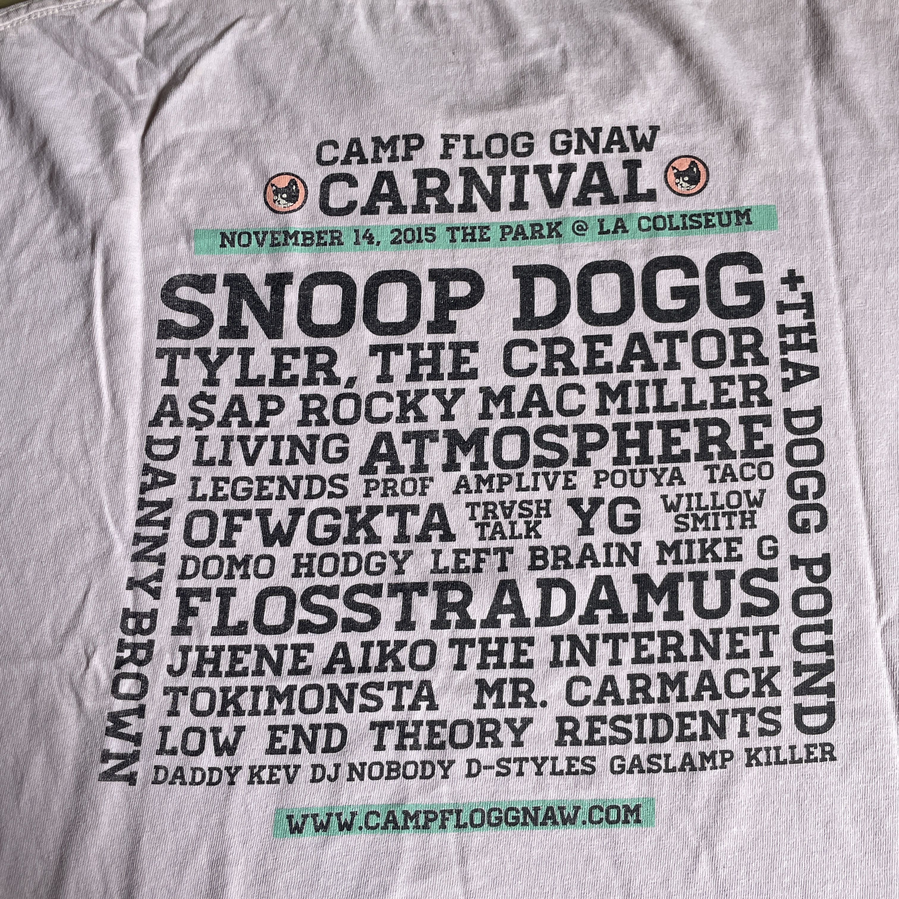 Golf Wang Golf Wang Camp Flog Gnaw 2015 Lineup Tee Size US XL / EU 56 / 4 - 4 Thumbnail