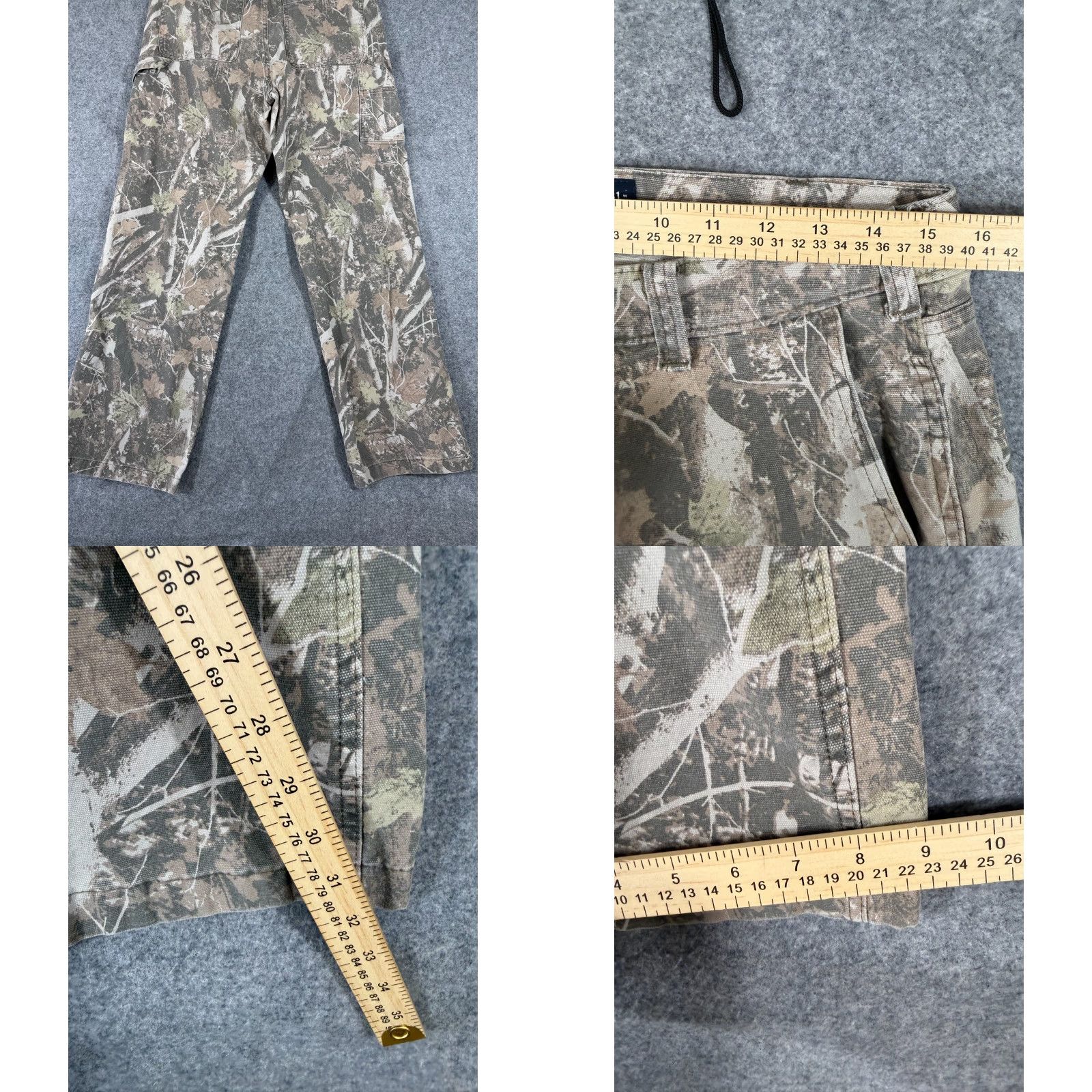 Abercrombie & Fitch Abercrombie & Fitch Pants Mens 31x32 Green Camouflage Stretch Baggy Carpenter Size US 31 - 9 Thumbnail
