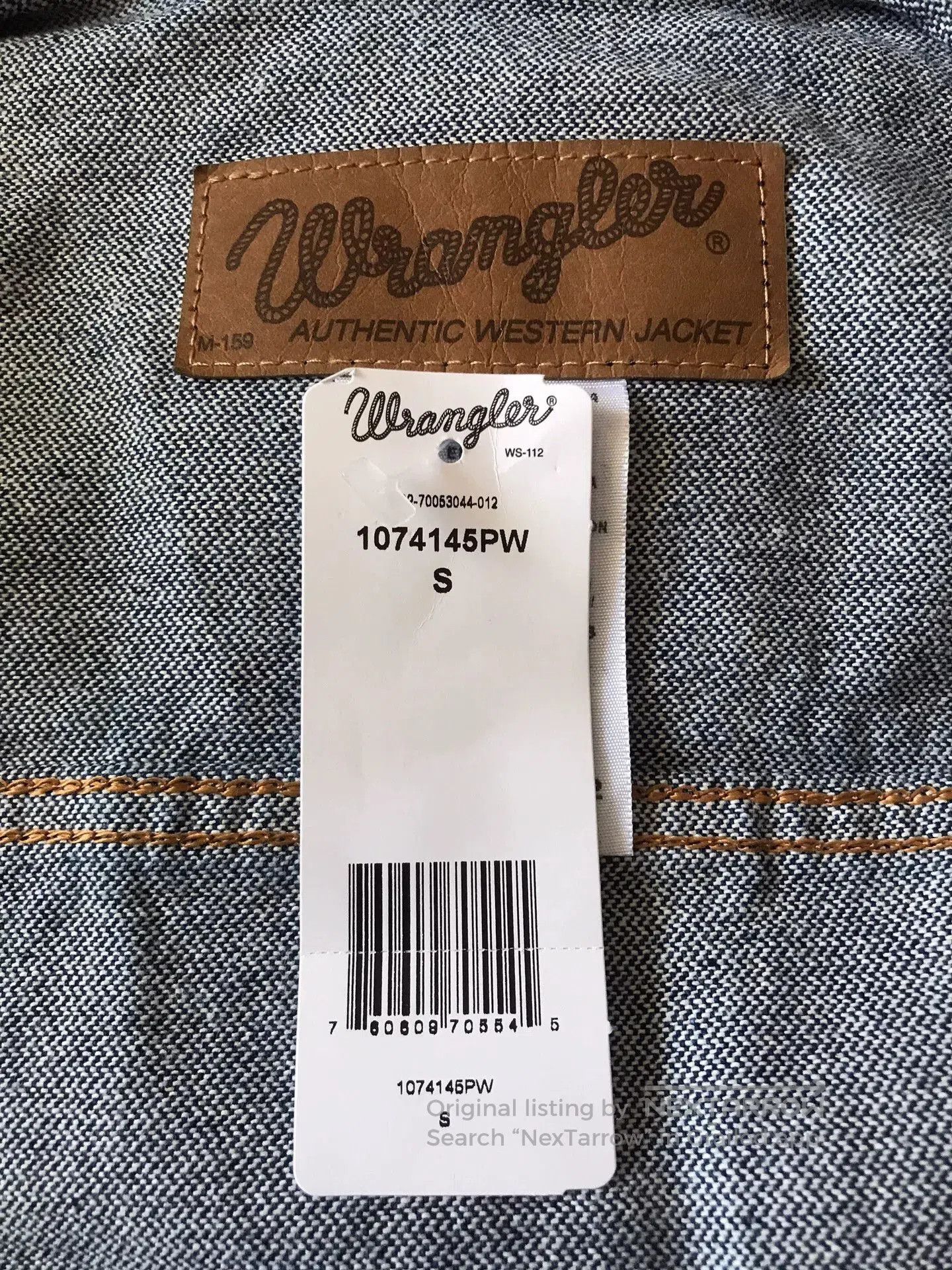 Wrangler Wrangler 74145PW Western Denim Jacket. Size US S / EU 44-46 / 1 - 8 Thumbnail