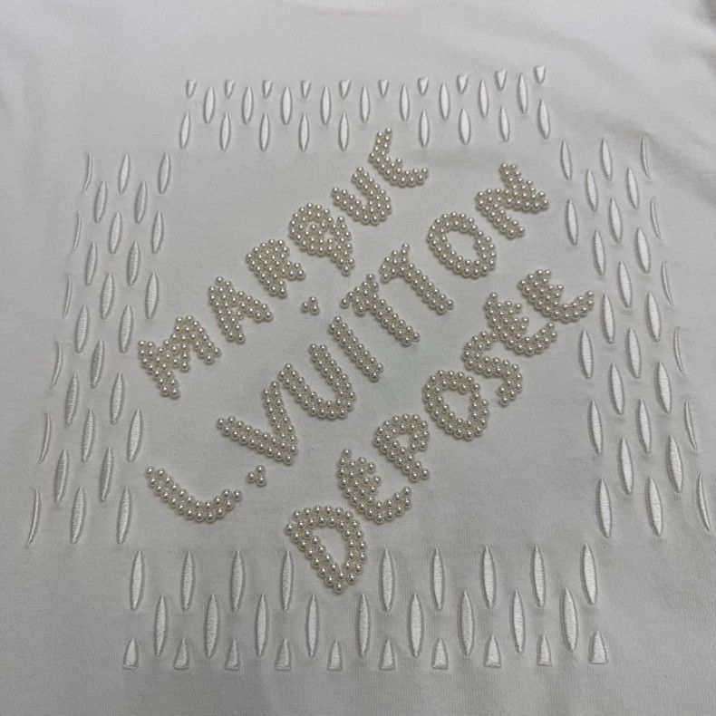 Louis Vuitton Louis Vuitton Short Sleeve Embroidered TShirt-2506 Size US M / EU 48-50 / 2 - 3 Thumbnail
