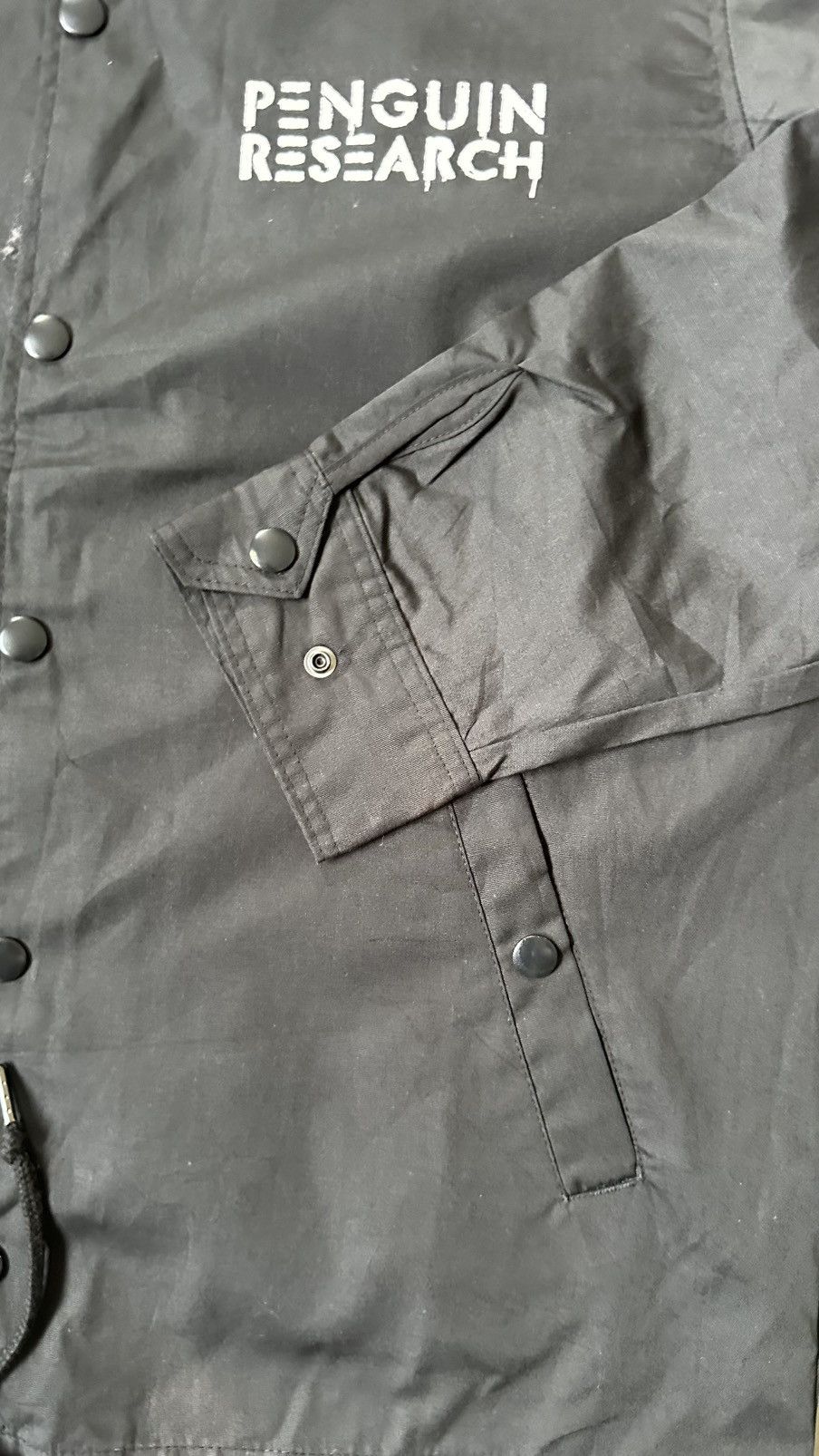 Japanese Brand VINTAGE PENGUIN RESEARCH JAPANESD ROCK BAND COACH JACKET Size US M / EU 48-50 / 2 - 4 Thumbnail