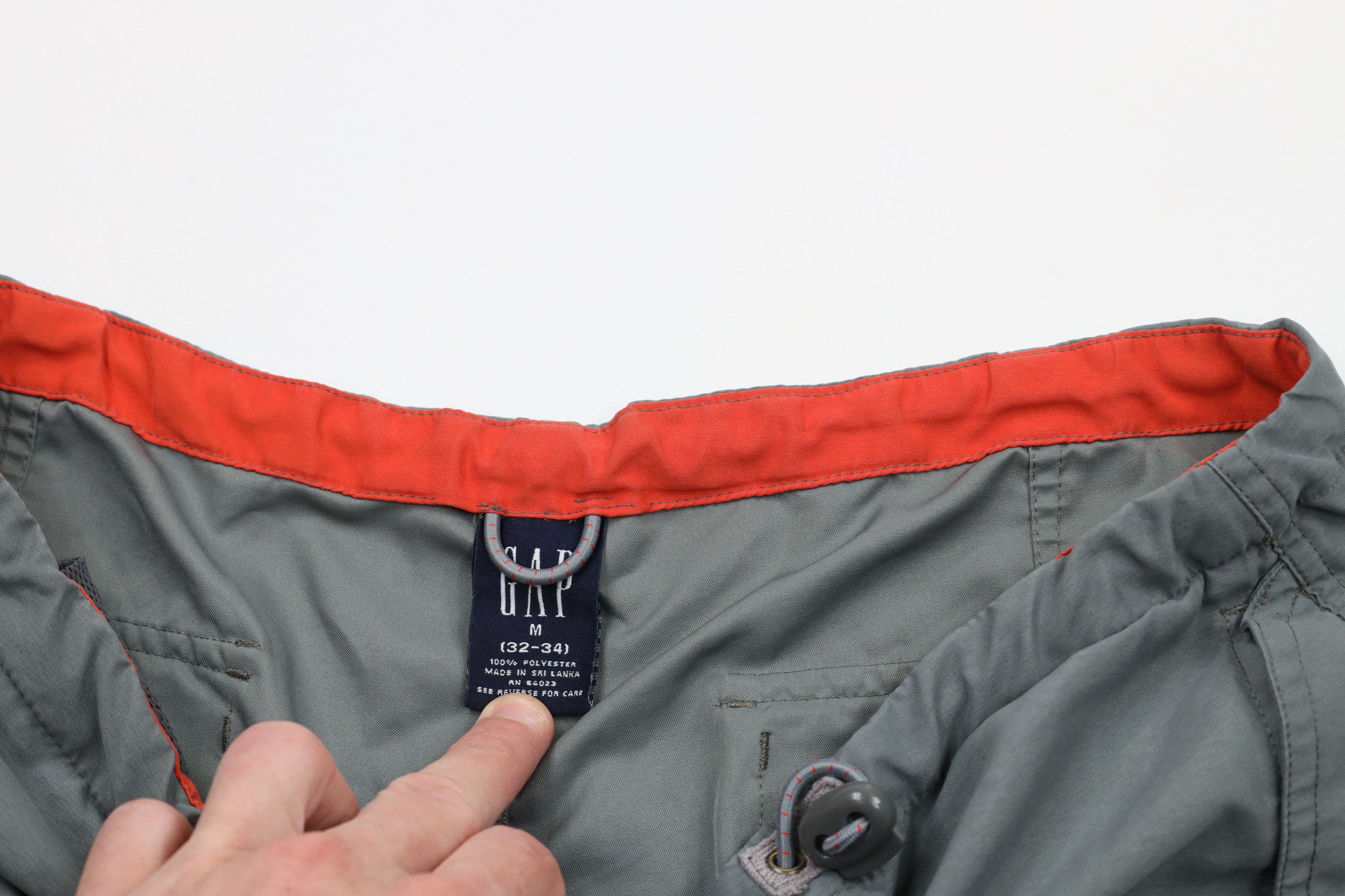 Gap × Vintage Vintage Gap Baggy Fit Microfiber Shorts Gray Polyester Size US 32 / EU 48 - 8 Thumbnail