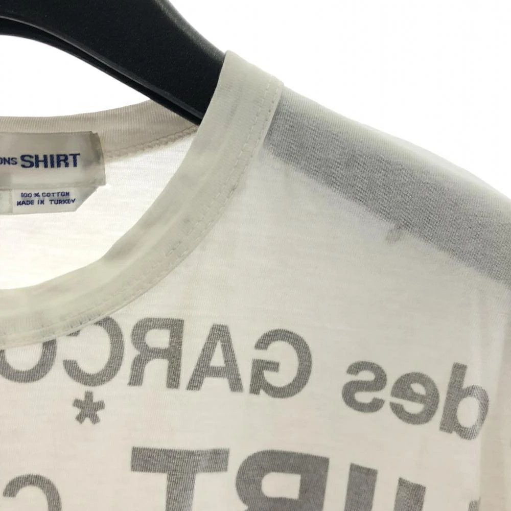 Comme des Garcons SHIRT T-Shirts Logo Print Short Sleeve Crewneck Cotton White Size US S / EU 44-46 / 1 - 5 Thumbnail