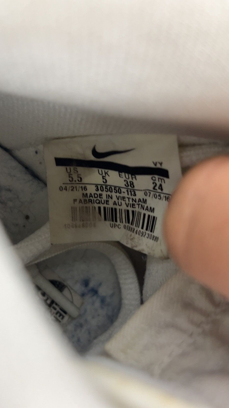 Nike × Nike SB Nike SB Dunk High “ White Ice “ 2016 Size US 5.5 / EU 38 - 9 Thumbnail