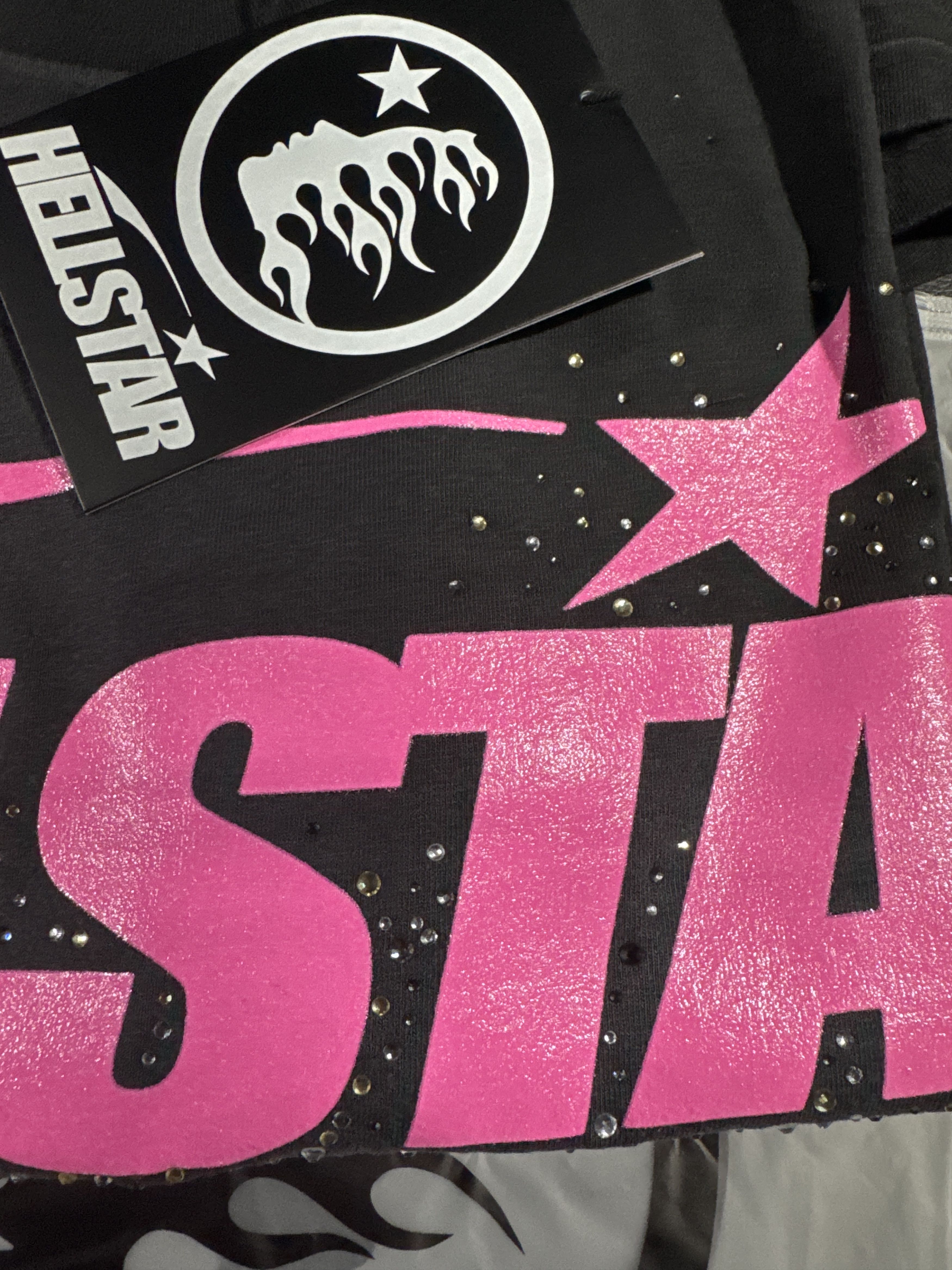 HELLSTAR CLASSIC RHINESTONE LOGO T-SHIRT Size US S / EU 44-46 / 1 - 9 Thumbnail