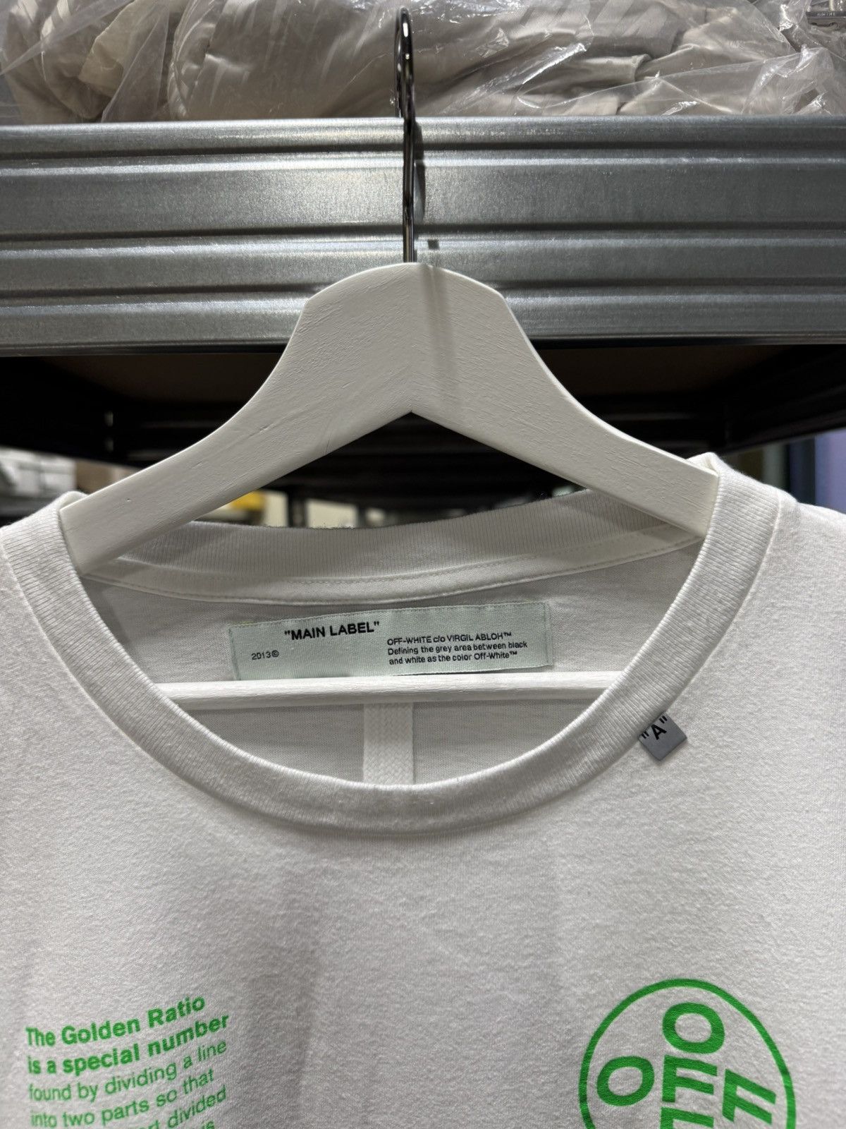 Off-White Off-White Golden Ratio Arrow Long Sleeve T-Shirt NEW 500$ Size US S / EU 44-46 / 1 - 3 Thumbnail