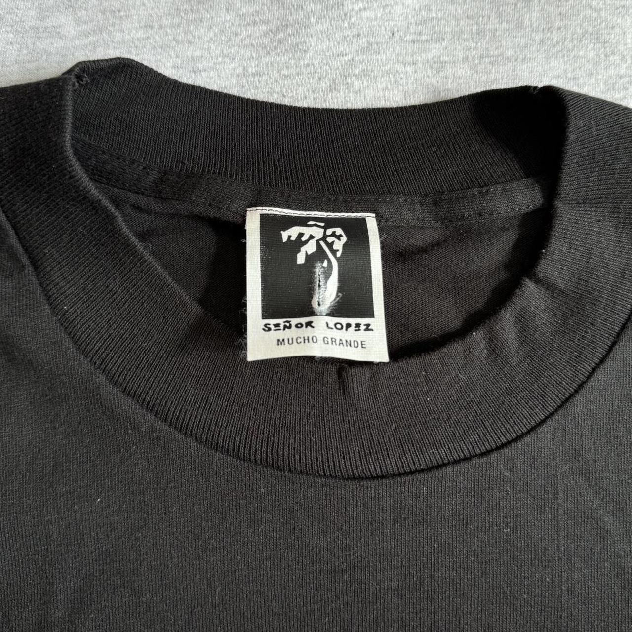 Vintage Vintage Senor Lopez 'Spear Me, Spank Me' Graphics Black Tee Size US L / EU 52-54 / 3 - 6 Thumbnail