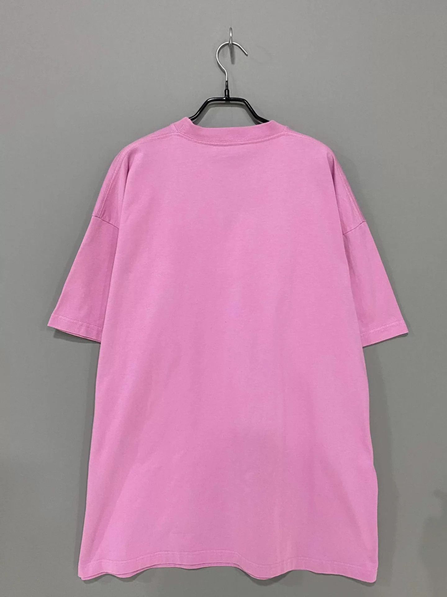 Balenciaga Balenciaga pink embroidered logo short-sleeve tee Size US M / EU 48-50 / 2 - 3 Thumbnail