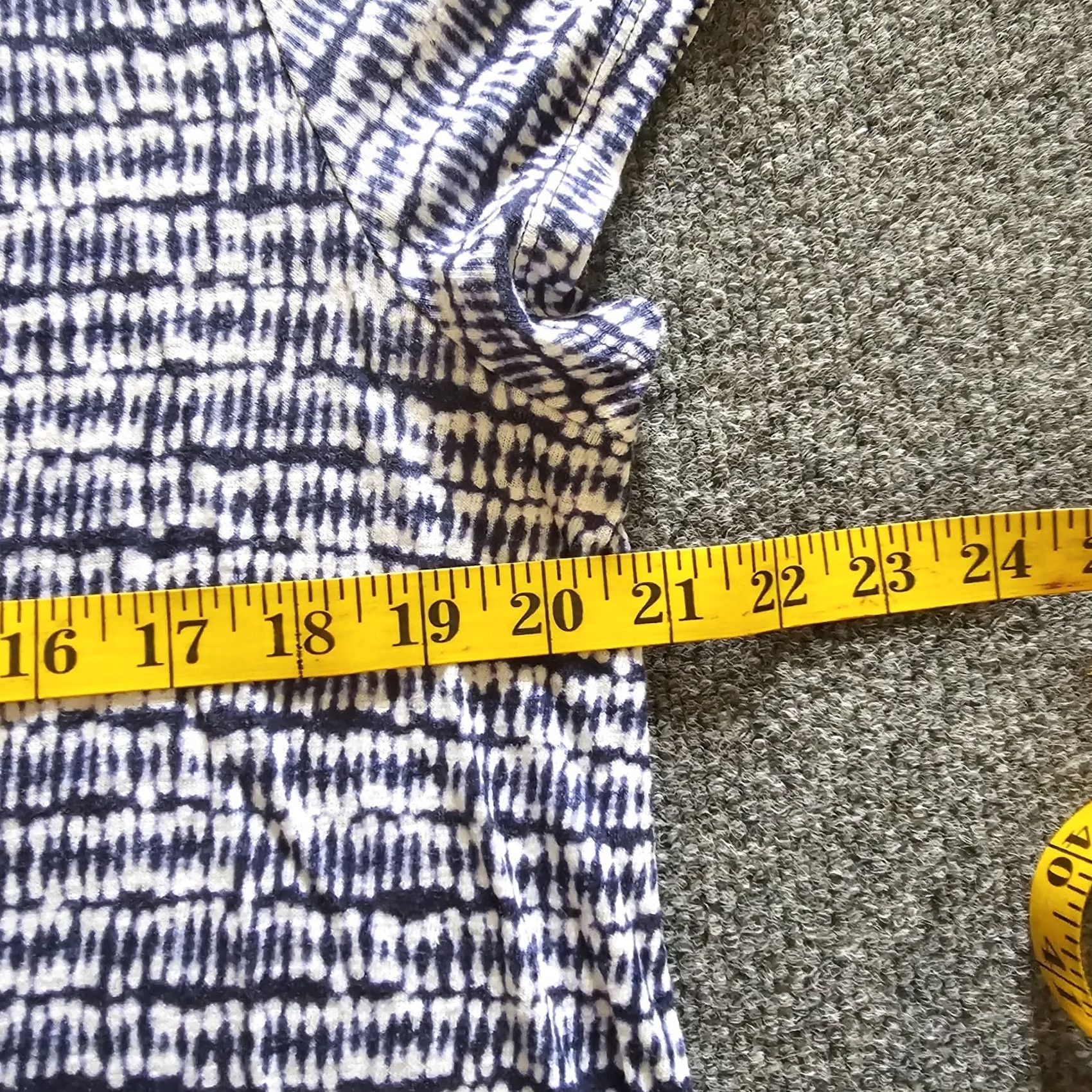 J. Jill J. Jill Top Shirt Women Medium Blue Linen Short Sleeve Asymmetrical Casual Career Shirt Size M / US 6-8 / IT 42-44 - 5 Thumbnail