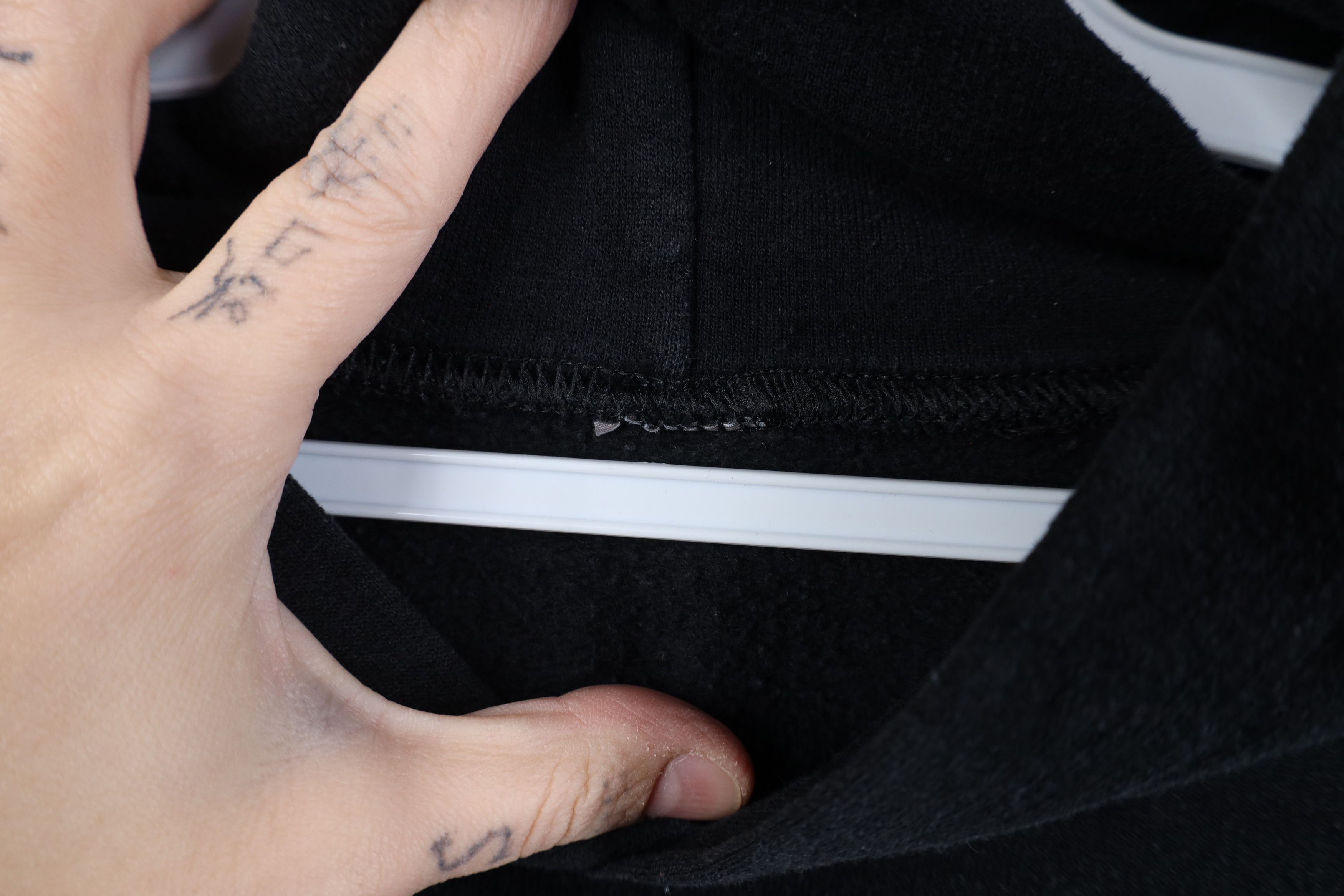 Vintage Vintage 90s Y2K Streetwear Blank Hoodie Sweatshirt Black Size US M / EU 48-50 / 2 - 7 Thumbnail