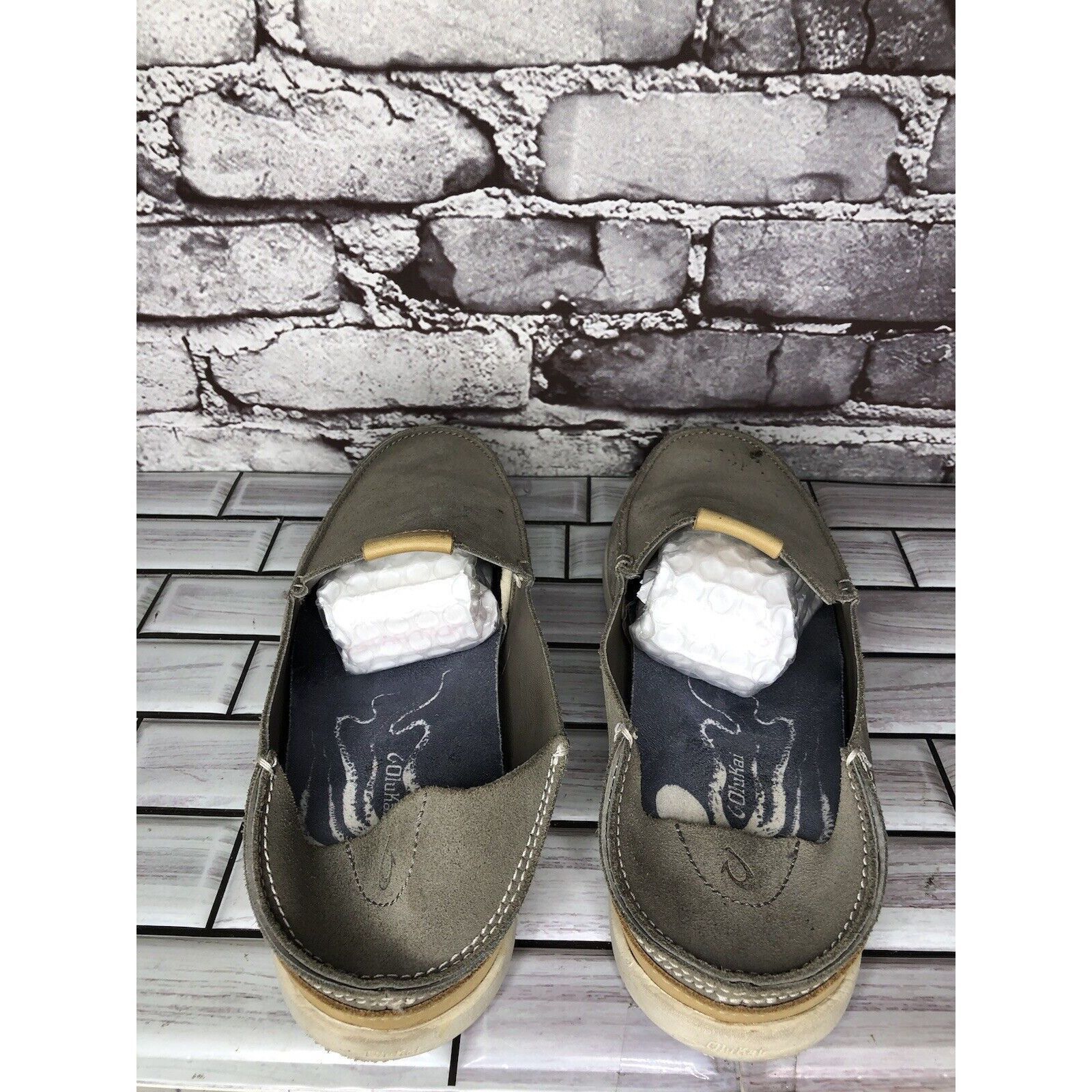 Olukai Olukai Mens Nalukai Kala Slip On Loafer Gray Suede Convertib Size US 8 / EU 41 - 19 Thumbnail