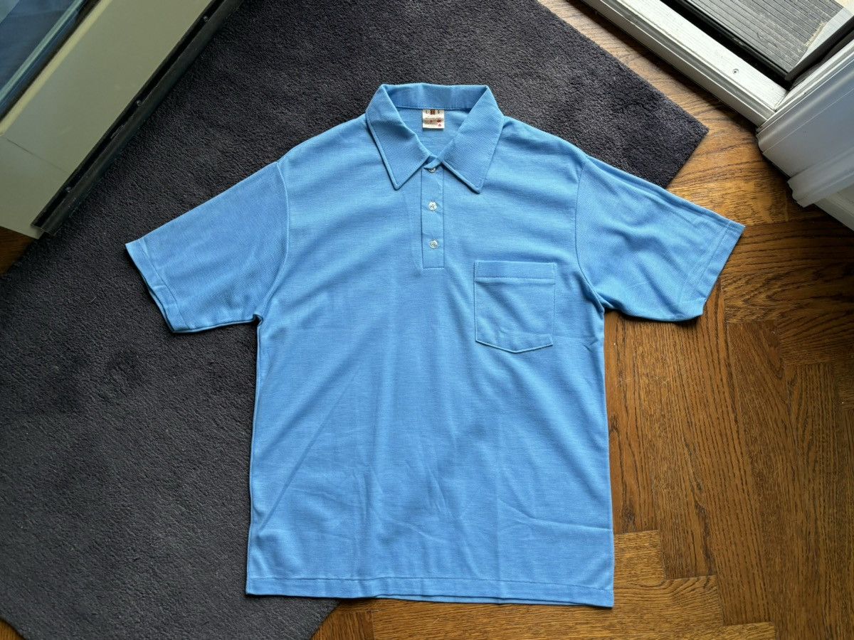 Vintage 1980s Vintage Polo Shirt 90s Deadstock Blank Pullover Tee 80 Size US L / EU 52-54 / 3 - 6 Thumbnail