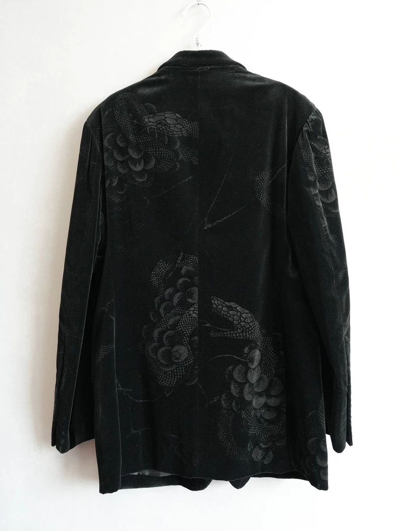 Yohji Yamamoto Yohji Yamamoto size os 19 AW Viper and Grape Velvet Jacket Size US M / EU 48-50 / 2 - 2 Thumbnail