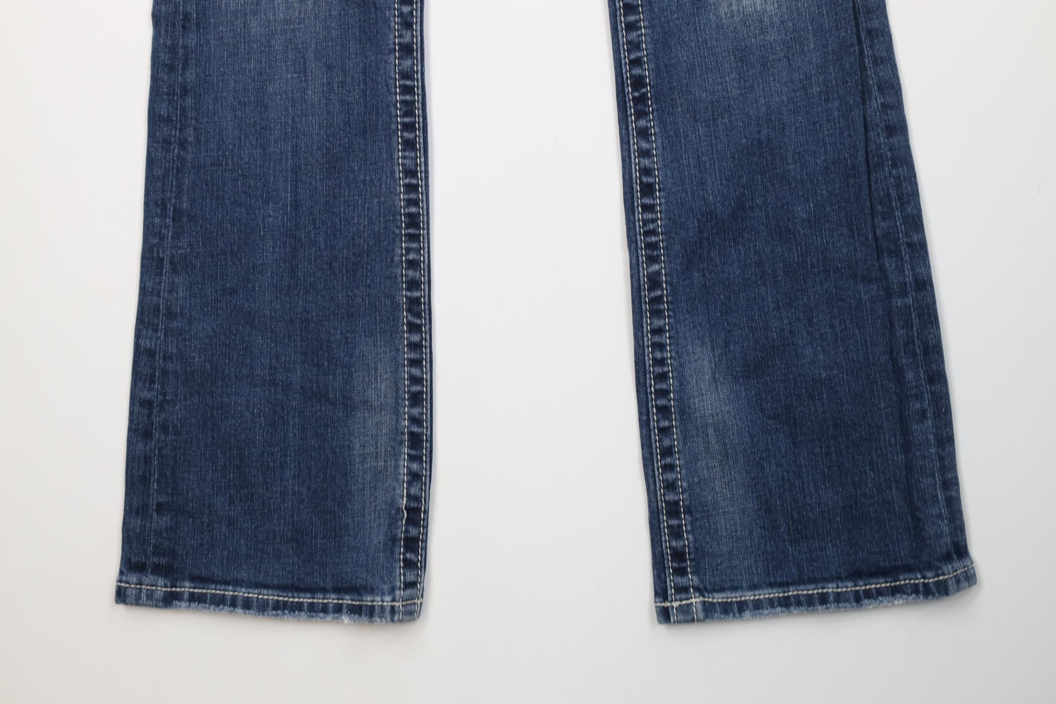Miss Me Miss Me Rhinestone Beaded Thick Stitch Boot Denim Jeans Size 28" / US 6 / IT 42 - 4 Thumbnail