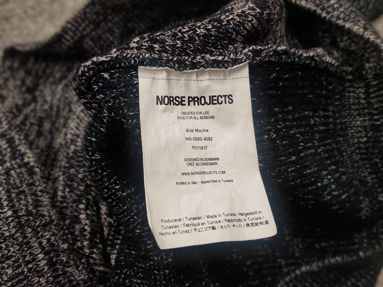 Norse Projects Norse Projects Design Arild Moulin Dark Gray Knit Sweater Size US M / EU 48-50 / 2 - 15 Thumbnail