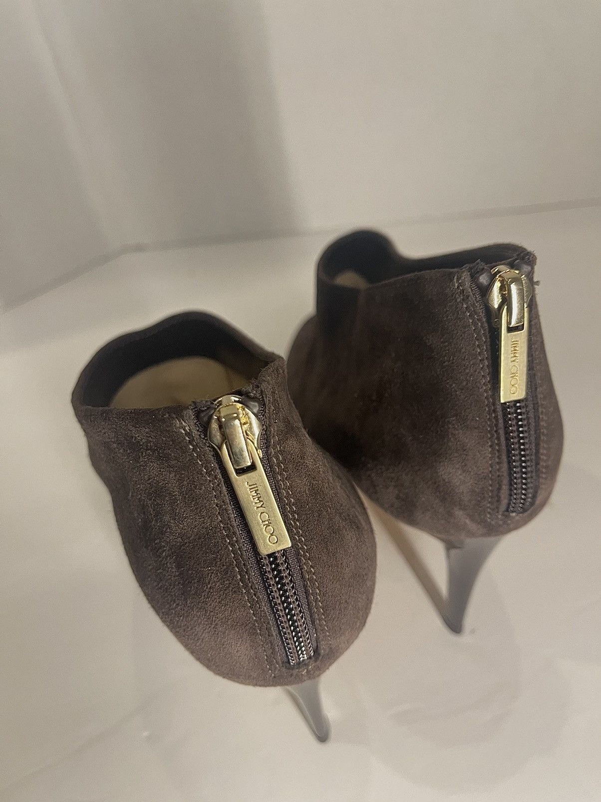 Jimmy Choo Jimmy Choo Mendez Brown Suede Ankle Boot Size US 9 / IT 39 - 3 Thumbnail