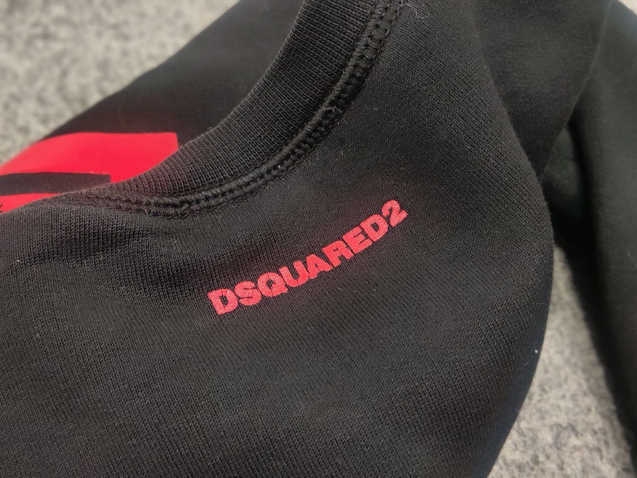 Dsquared2 Dsquared2 Icon Black and Red Box Logo Spellout Sweatshirt Size US L / EU 52-54 / 3 - 12 Thumbnail