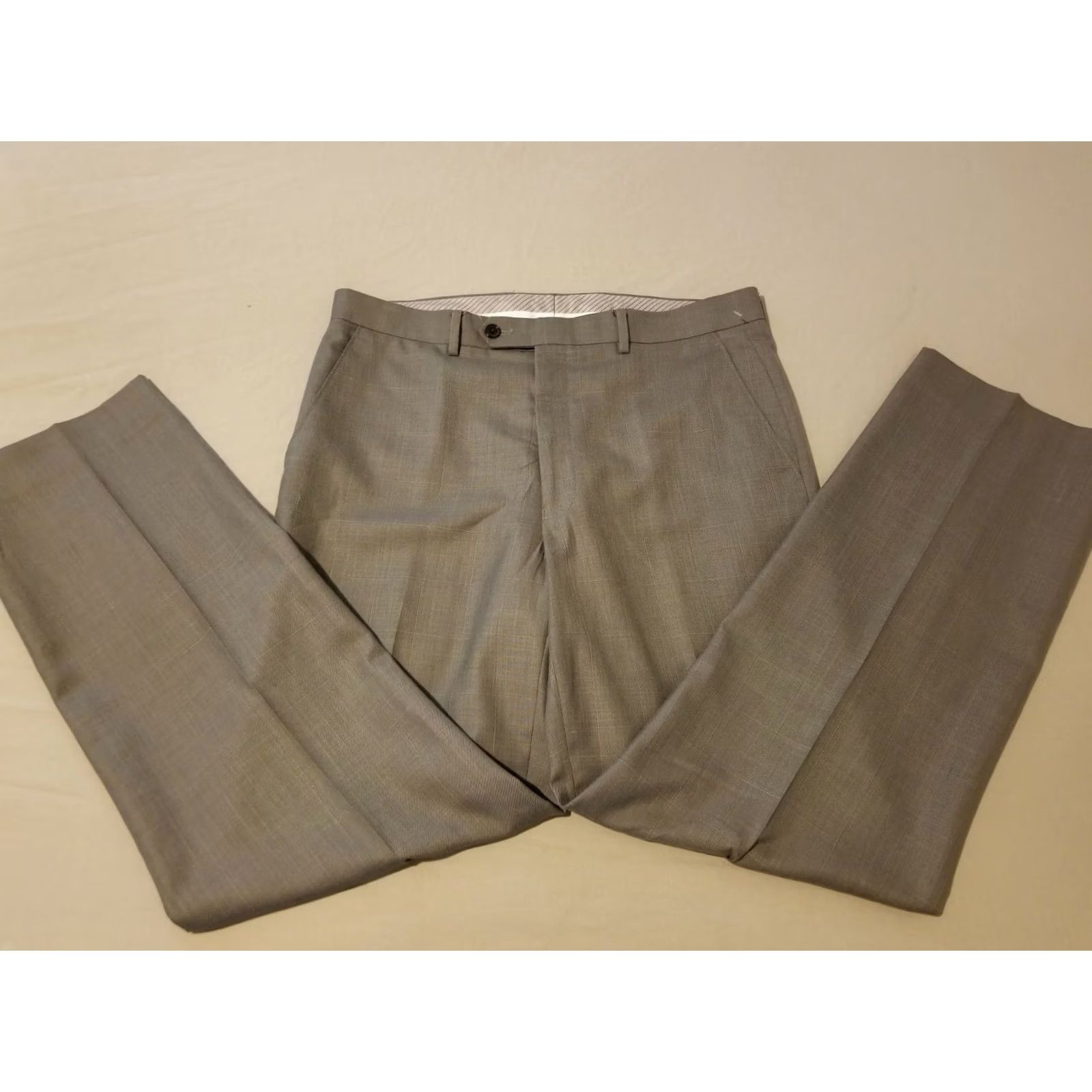 Polo Ralph Lauren Mens Polo Ralph Lauren Dress Pants Gray Khaki Chino Trouser 34x34 34x31 Size US S / EU 44-46 / 1 - 3 Thumbnail