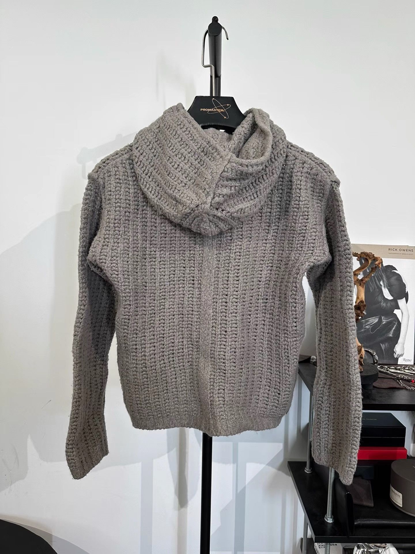 Rick Owens Rick Owens Mainline Knitted Hooded Sweater Coat K35 Size US M / EU 48-50 / 2 - 2 Thumbnail