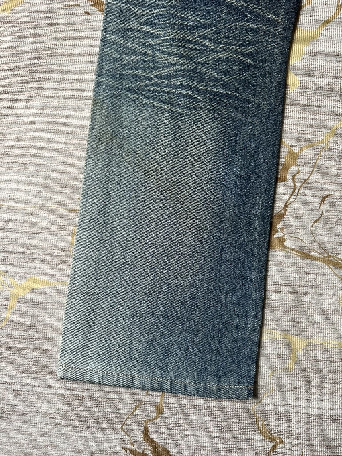 Vanquish Vanquish Tokyo Japan Blue Faded Denim Design Claw Marks Size US 33 - 14 Thumbnail