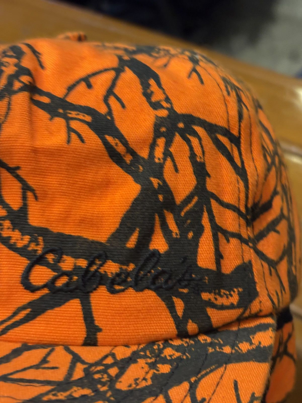 Cabelas Cabela’s Blaze Orange Camo Hunting Cap Size ONE SIZE - 8 Thumbnail