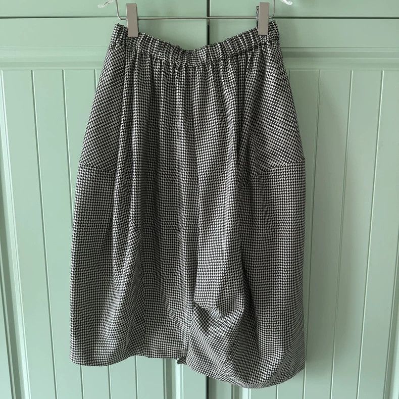 Comme des Garcons Comme des Garçons Houndstooth Wool Skirt - dmc Size US 38 / EU 54 - 1 Thumbnail