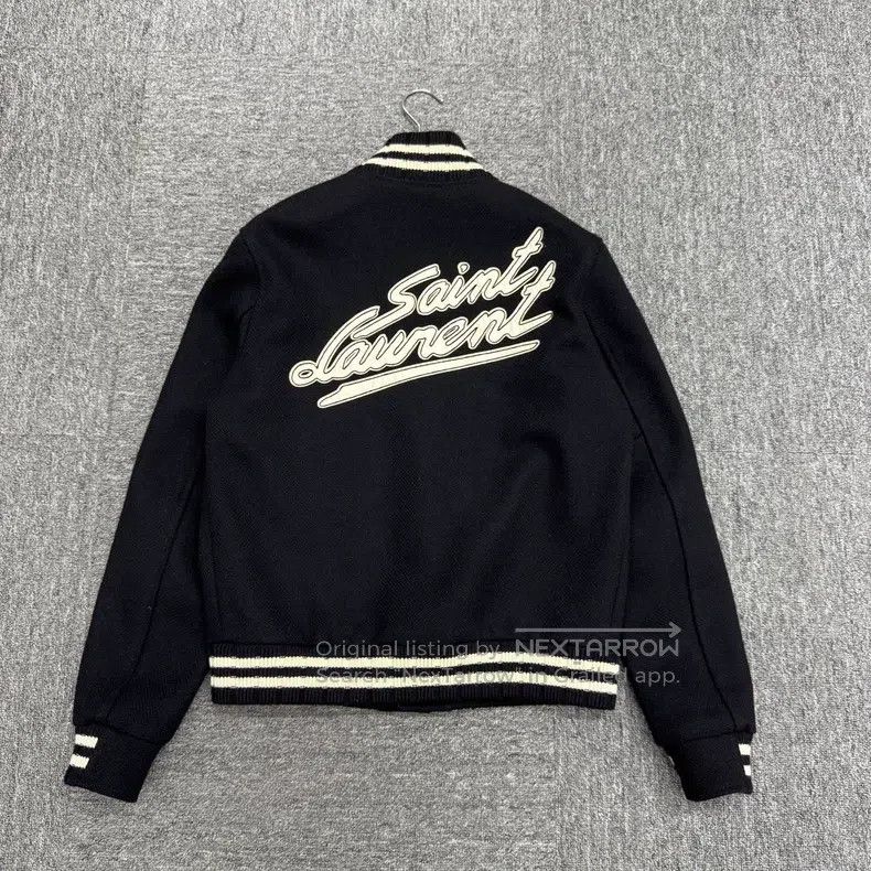 Saint Laurent Paris Saint Laurent Paris Cowhide letter wool baseball jacket Size US S / EU 44-46 / 1 - 5 Thumbnail