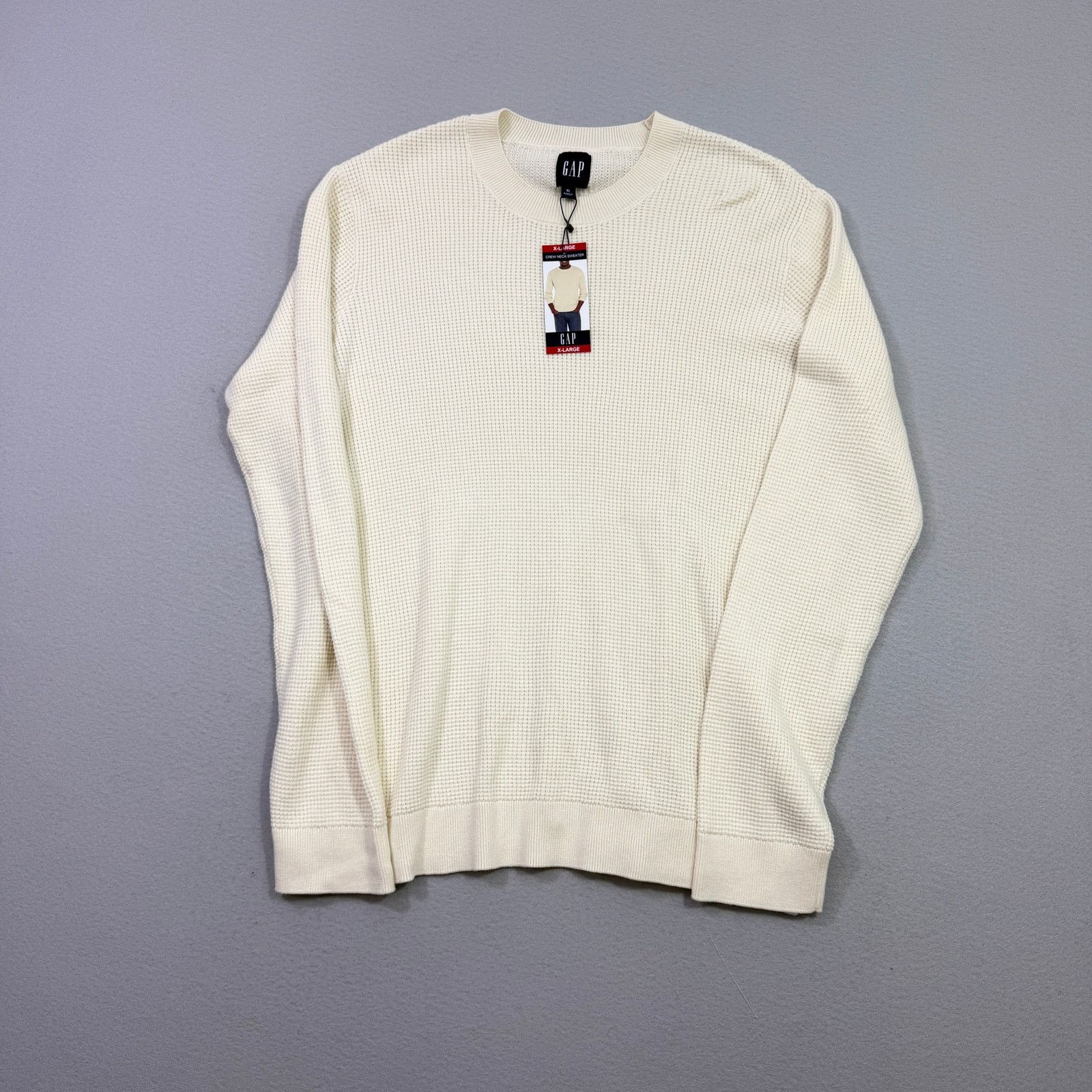 Gap Gap Textured Waffle Knit Crewneck Sweater Men's Extra Large Size US XL / EU 56 / 4 - 1 Thumbnail
