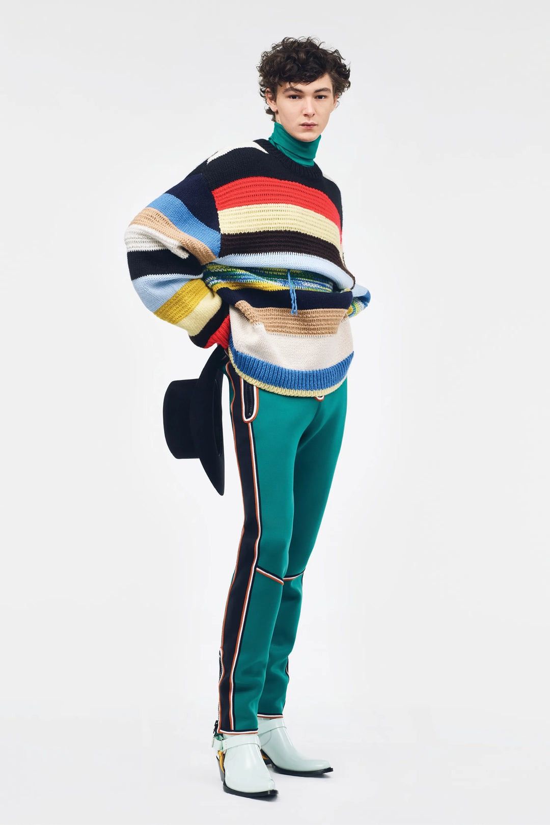 Calvin Klein 205W39NYC FW18 Multicolor Oversized Striped Knit Size US M / EU 48-50 / 2 - 8 Thumbnail