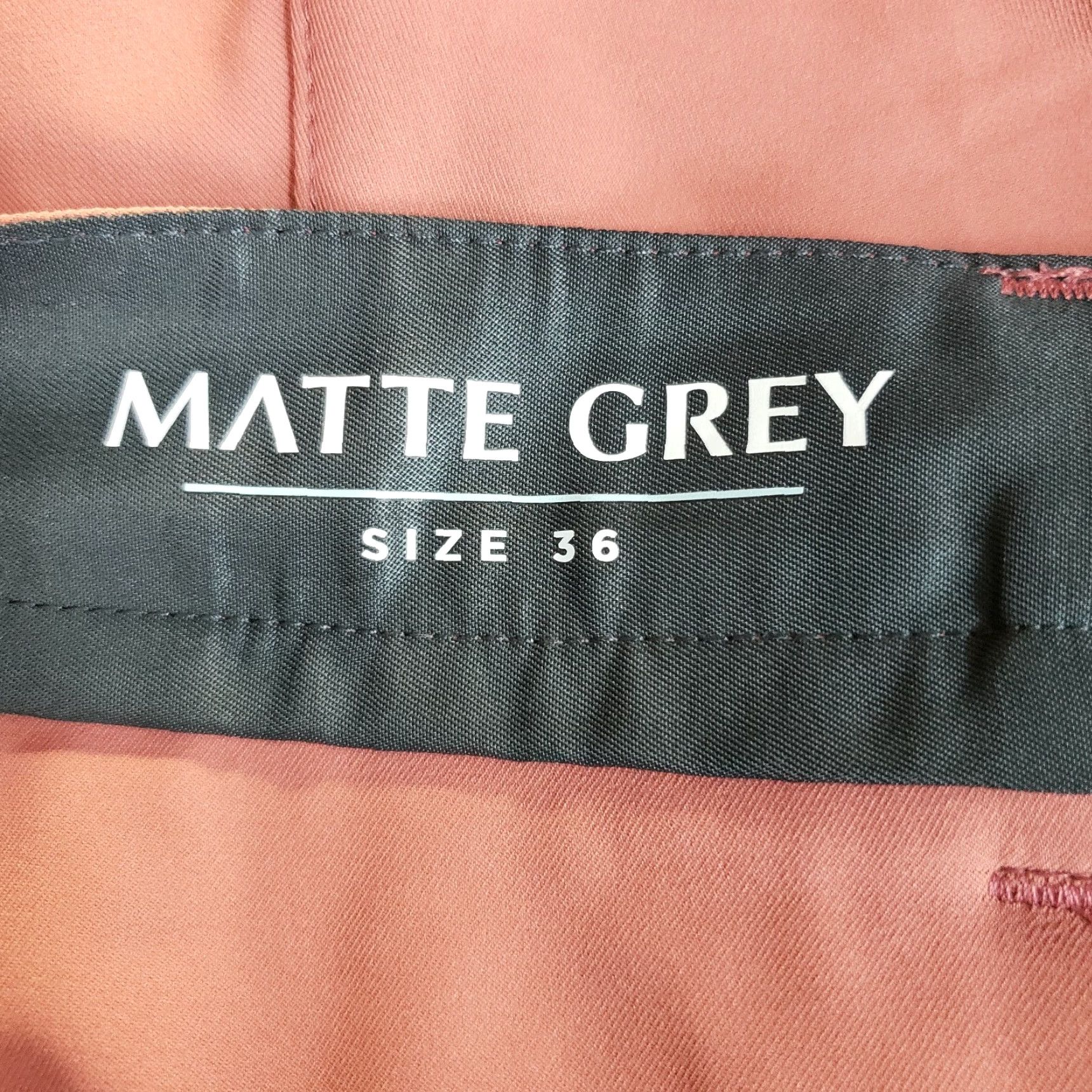 Vintage Matte Grey Mens Wayfarer Shorts Sz 36 Polyester Flat Front Casual Red 90s? No Vintage Matte Grey Mens Wayfarer Shorts 36 Size US 36 / EU 52 - 4 Thumbnail