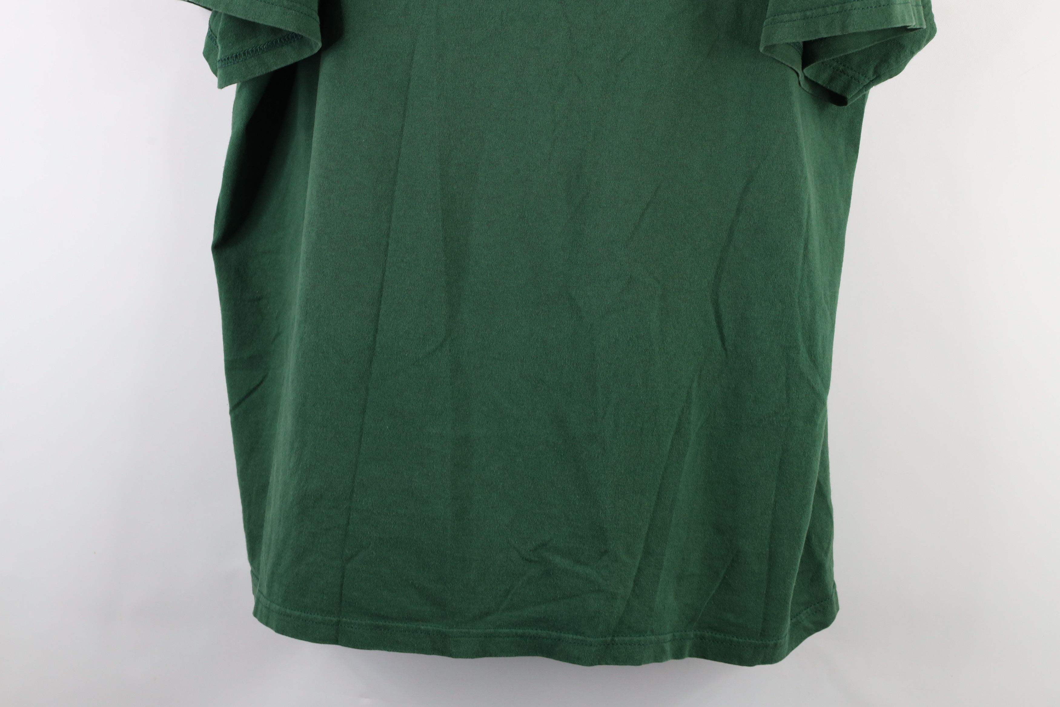 Vintage Vintage 90s Streetwear Heavyweight T-Shirt Green Cotton Size US XXL / EU 58 / 5 - 3 Thumbnail
