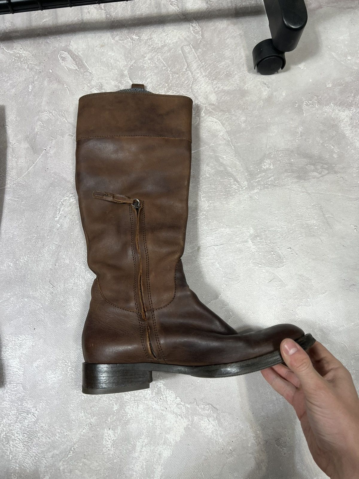 Brunello Cucinelli Vintage Brunello Cucinelli Leather Hight Boot Size US 7.5 / IT 37.5 - 9 Thumbnail