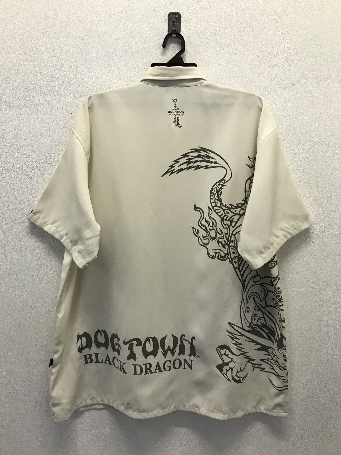 Dogtown × Vintage Vintage Dog Town Black Dragon Shirt Button Up Size US XL / EU 56 / 4 - 2 Thumbnail