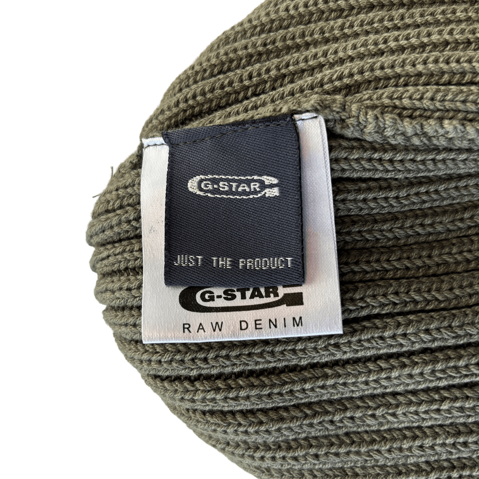 G-Star Y2K G Star Raw Beanie Olive Green Hat Army Military Size ONE SIZE - 3 Thumbnail