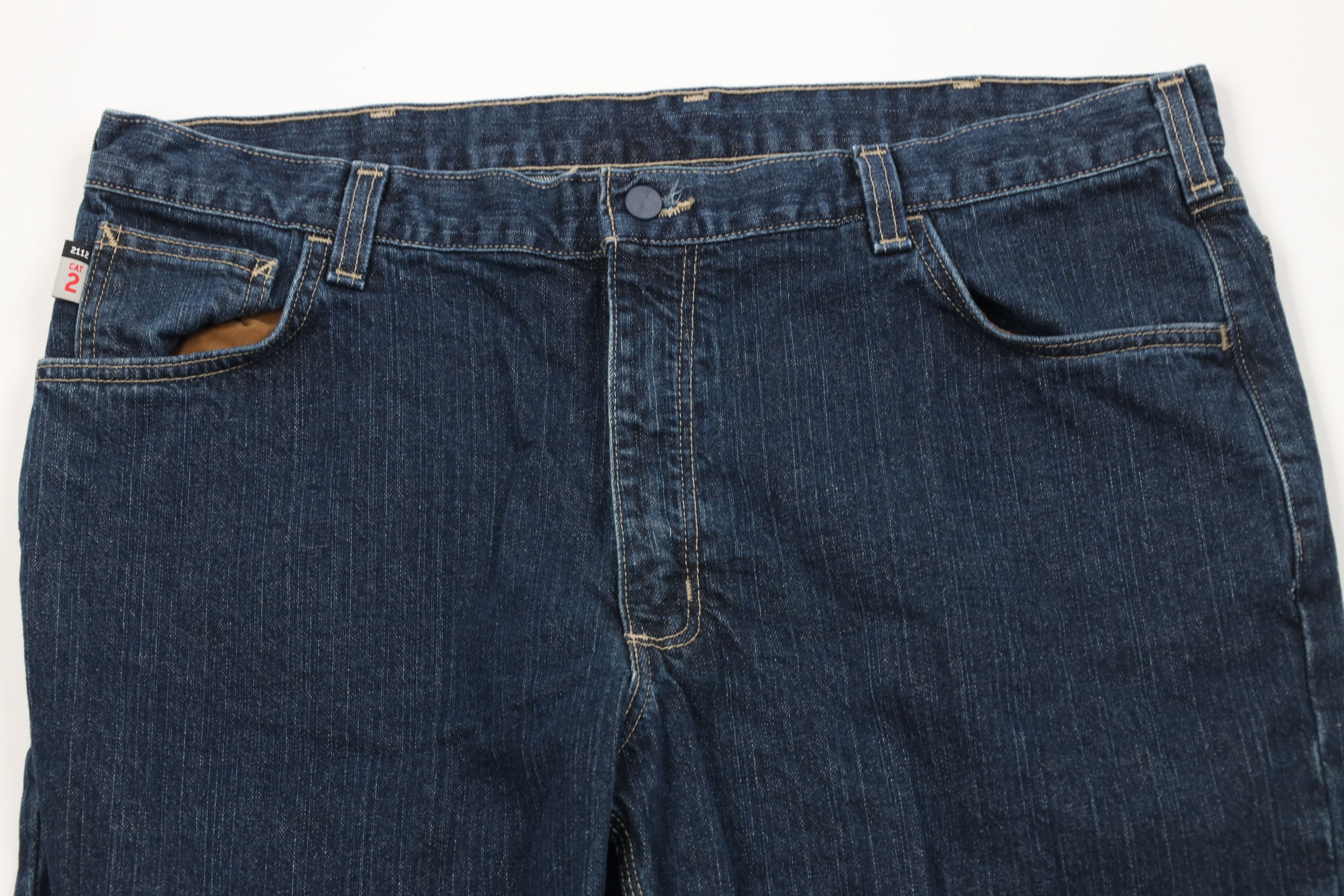Carhartt Vintage Carhartt FR Resistant Wide Leg Dungaree Jeans Blue Size US 40 / EU 56 - 2 Thumbnail