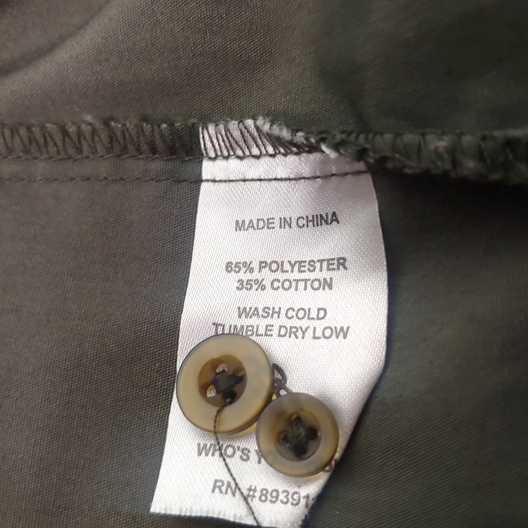 Olive Da Hui Hawaii Shirt Long Sleeve M Olive Button-Up Collar Casual Travel Size US M / EU 48-50 / 2 - 5 Thumbnail