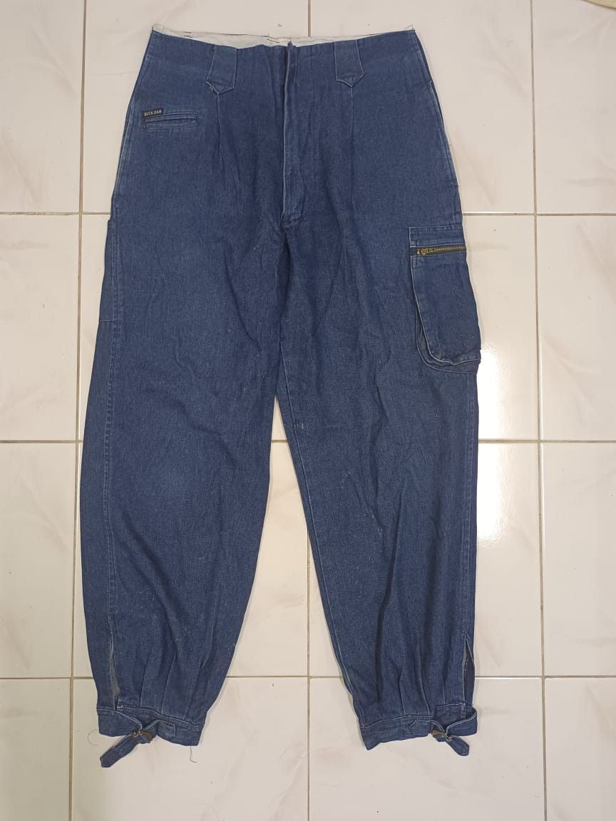 Jean × Yohji Yamamoto Ruck Dam Baggy Jogger Pant Denim Yohji Yamamoto Style Size US 31 - 2 Thumbnail