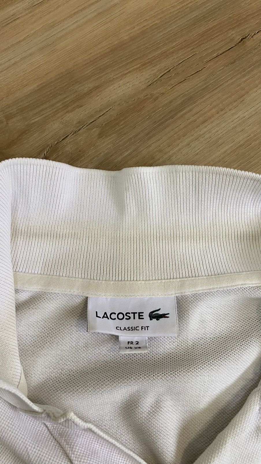 Lacoste Lacoste L1212AL Classic Fit White Polo Shirt Size US XS Size US XS / EU 42 / 0 - 9 Thumbnail