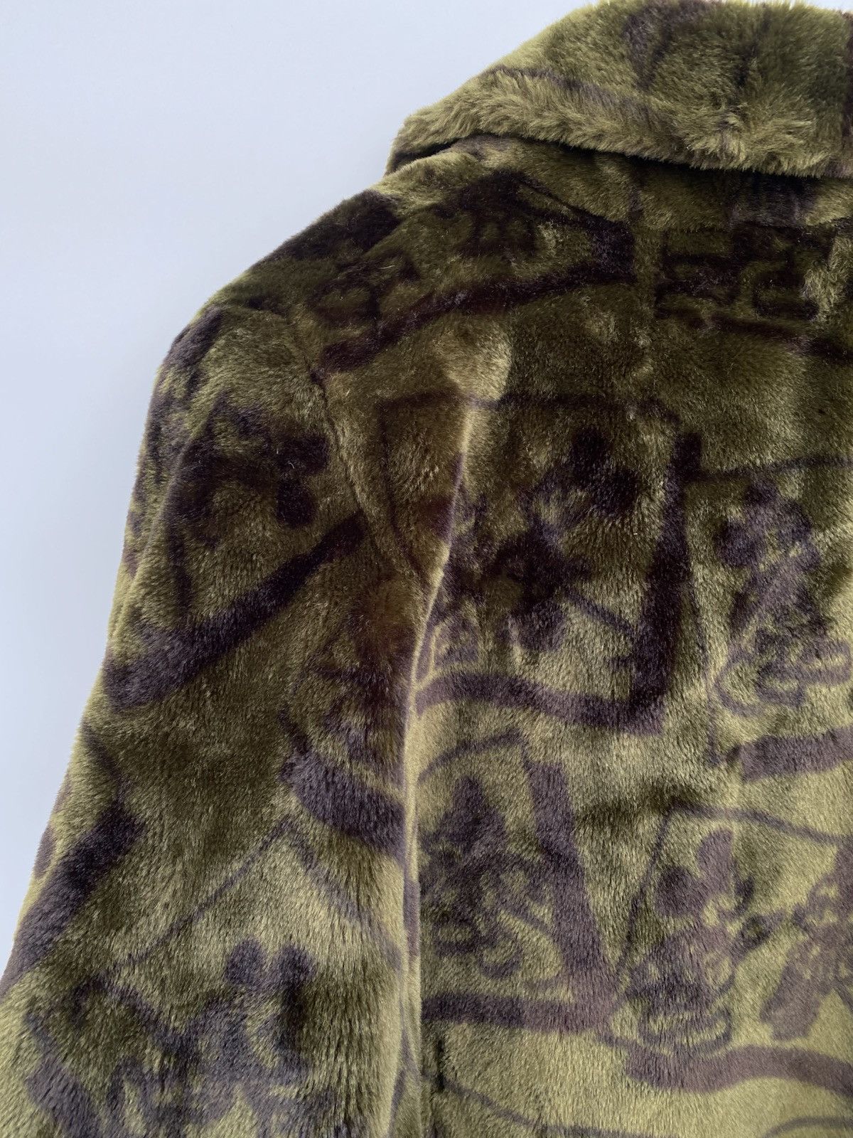 Mickey Mouse 1992 Apparence x Mickey Mouse Faux Fur Double Breasted Coat Size US M / EU 48-50 / 2 - 12 Thumbnail
