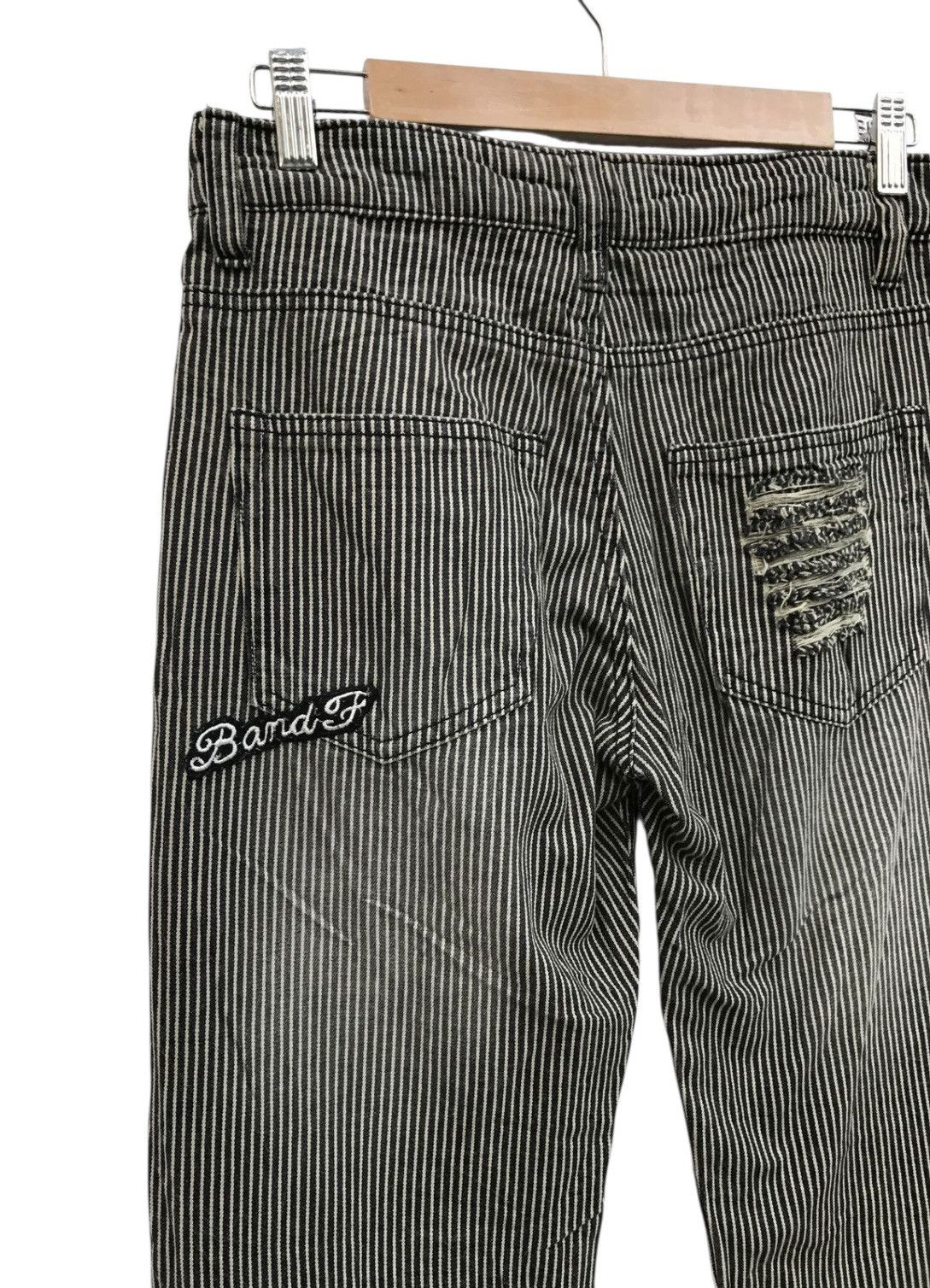 Japanese Brand Stripe Distressed Patches Casual Pants Workers Style Size US 29 - 10 Thumbnail