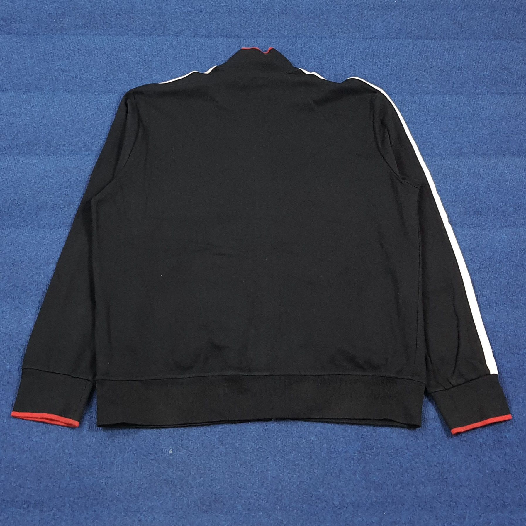 Polo Ralph Lauren Polo Ralph Lauren Track Jacket Black White Side Stripe Size US XL / EU 56 / 4 - 4 Thumbnail