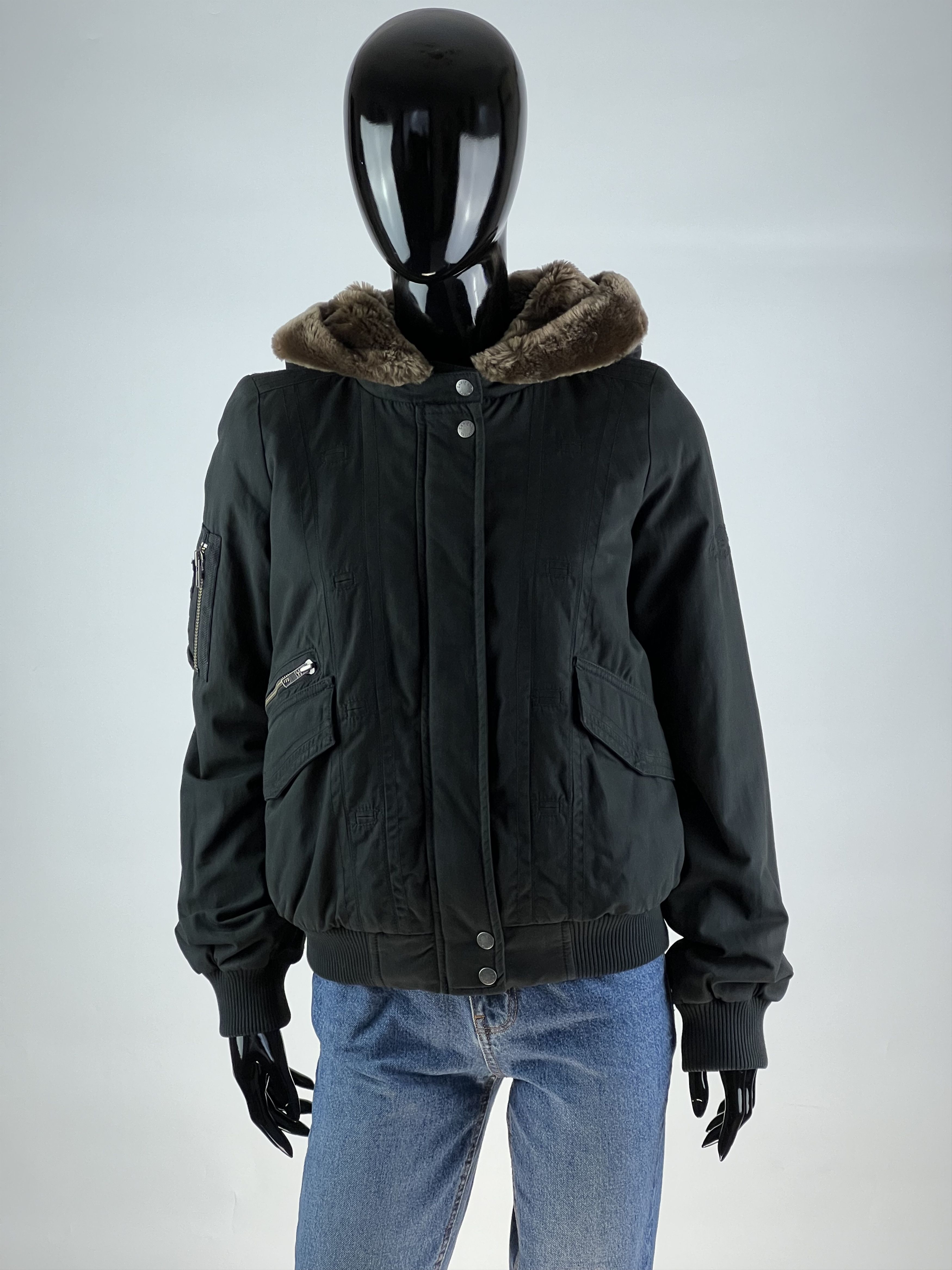 Zadig & Voltaire Zadig & Voltaire Women's Black Jacket Size S Lined Faux Fir Size S / US 4 / IT 40 - 2 Thumbnail