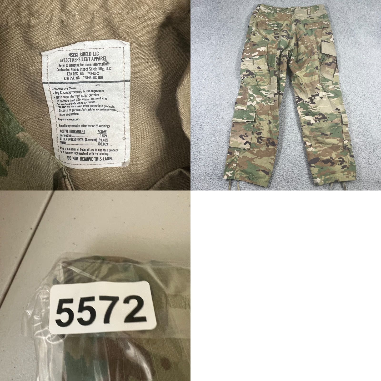 Vintage VINTAGE Bluewater Defense US Army Cargo Pants Medium Multicam Tactical Mens Size US 31 - 8 Thumbnail