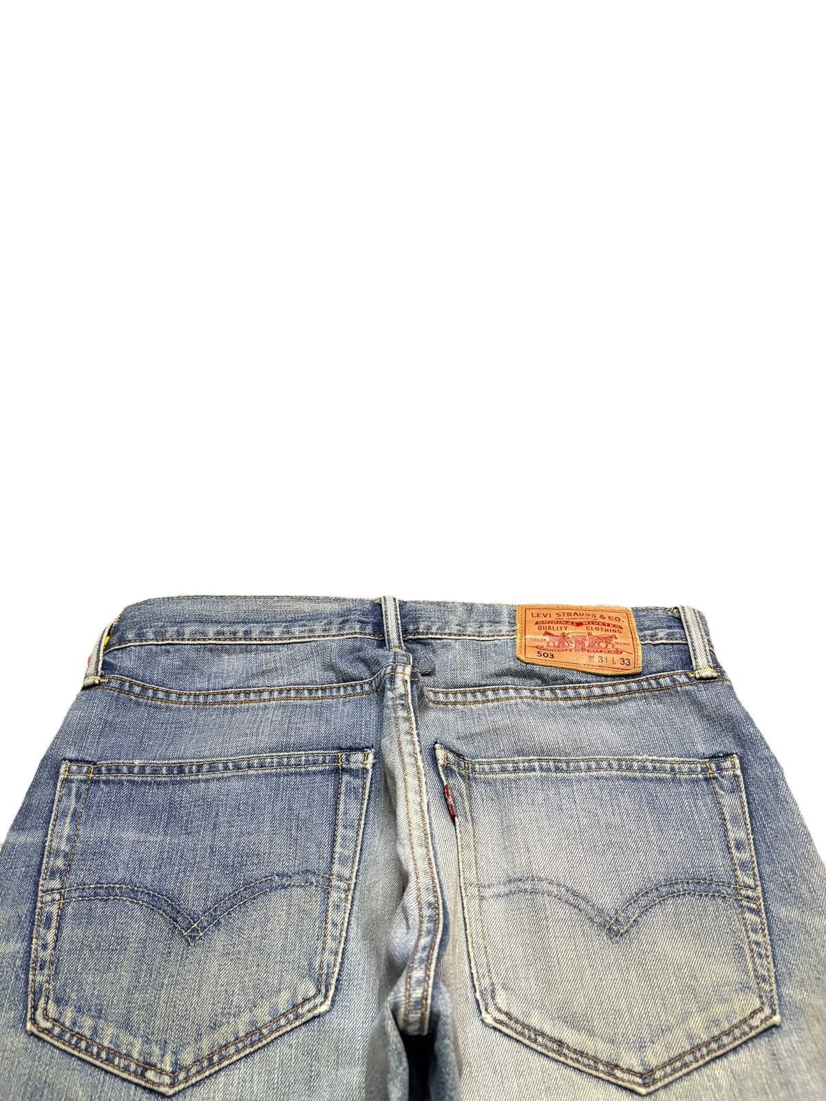Levi's Vintage 90s Levis 503 Mud Wash Distressed Loose Jeans Size US 32 / EU 48 - 8 Thumbnail